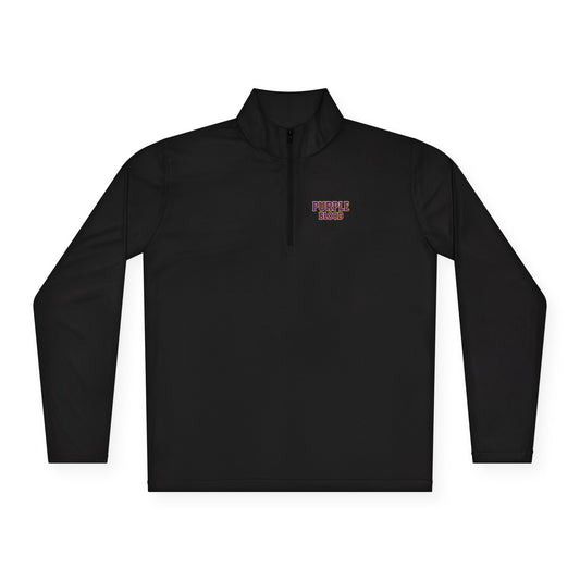 Quarter-Zip Pullover - Purple Blood Design