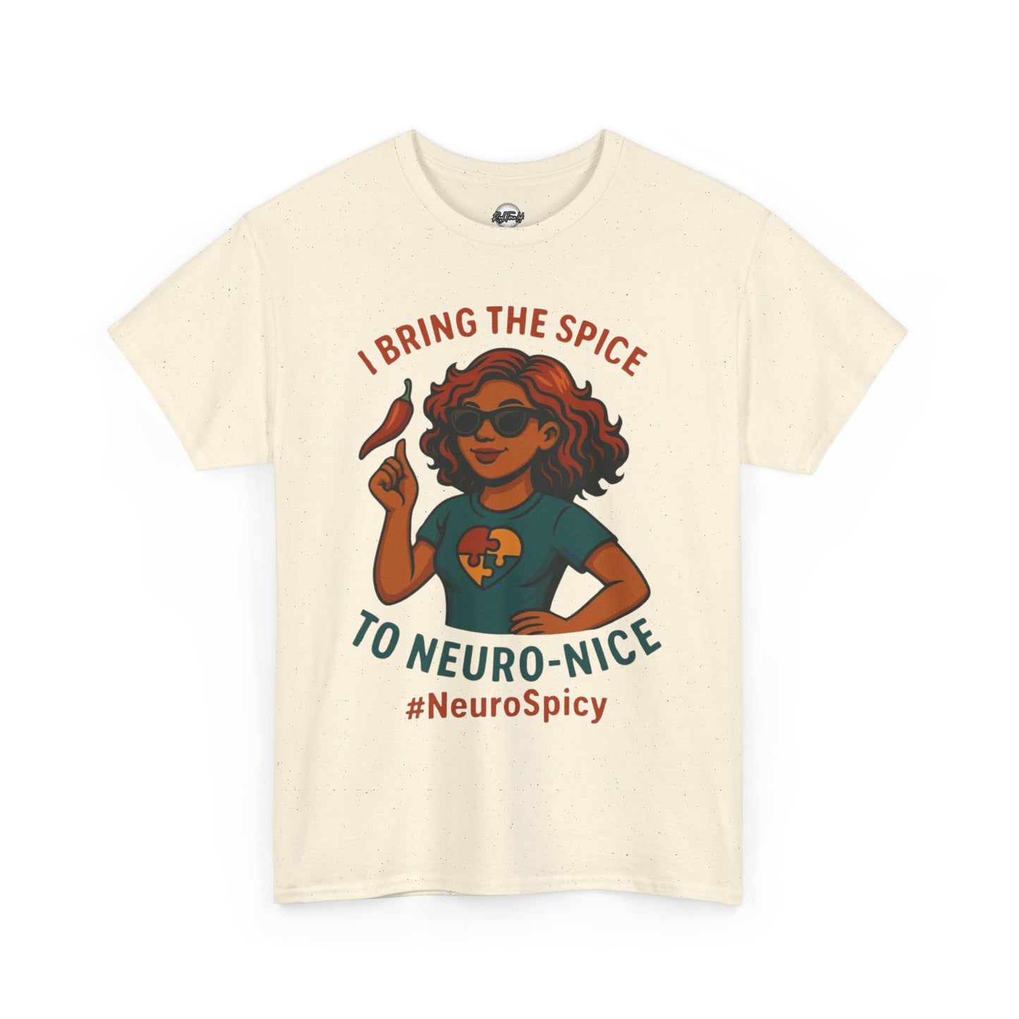 NeuroSpicy Autism Unisex Heavy Cotton Tee - I Bring the Spice to Neuro-Nice
