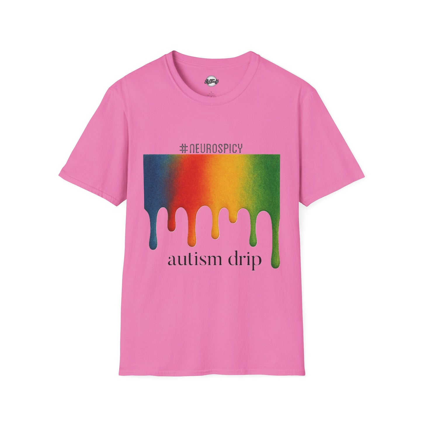 Autism Drip Unisex Softstyle T-Shirt - Colorful Support Tee