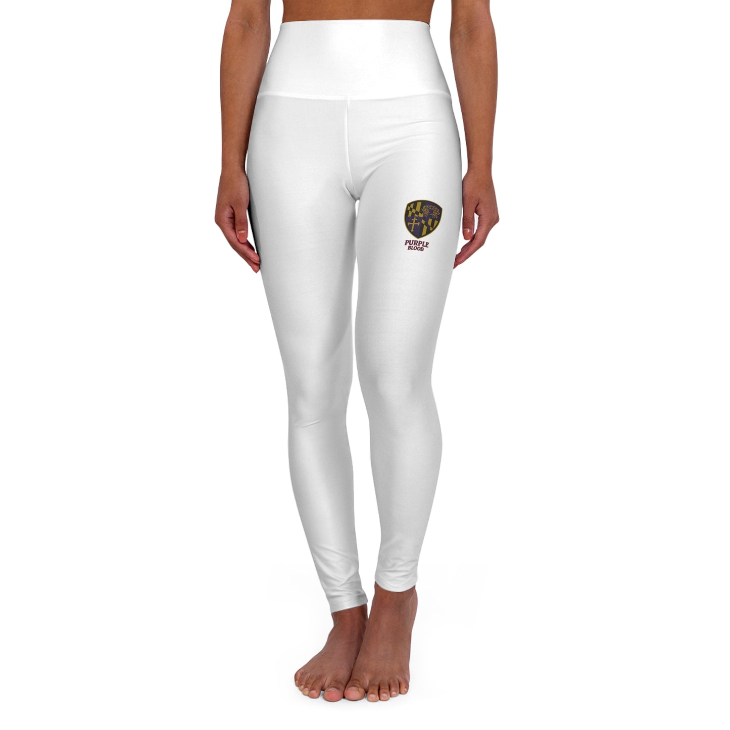 Yoga Leggings Purple Baltimore Blood Pattern