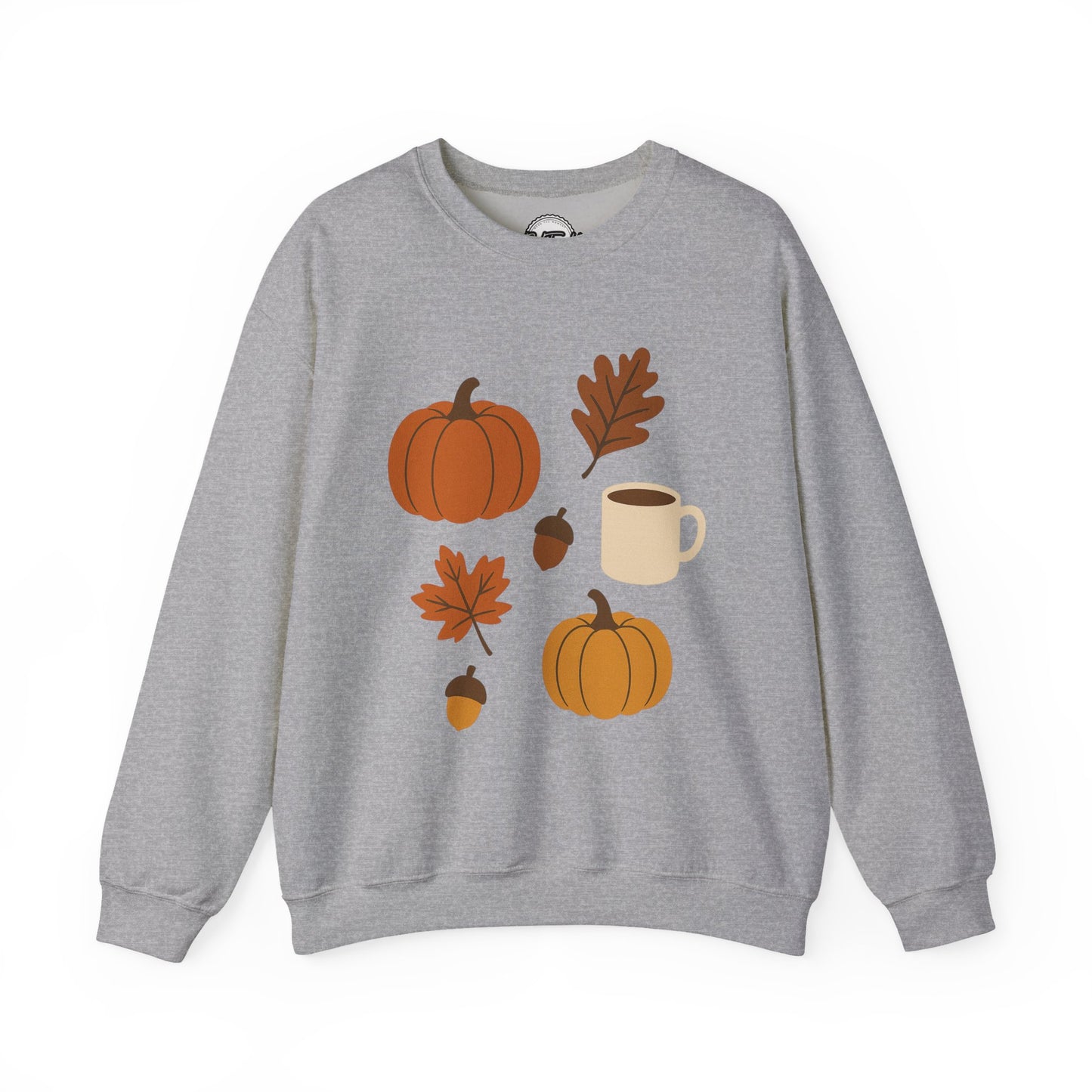 Cozy Autumn Crewneck Sweatshirt - Fall Colors, Pumpkin Design, Perfect for Thanksgiving, Gifts for Her, Casual Wear
