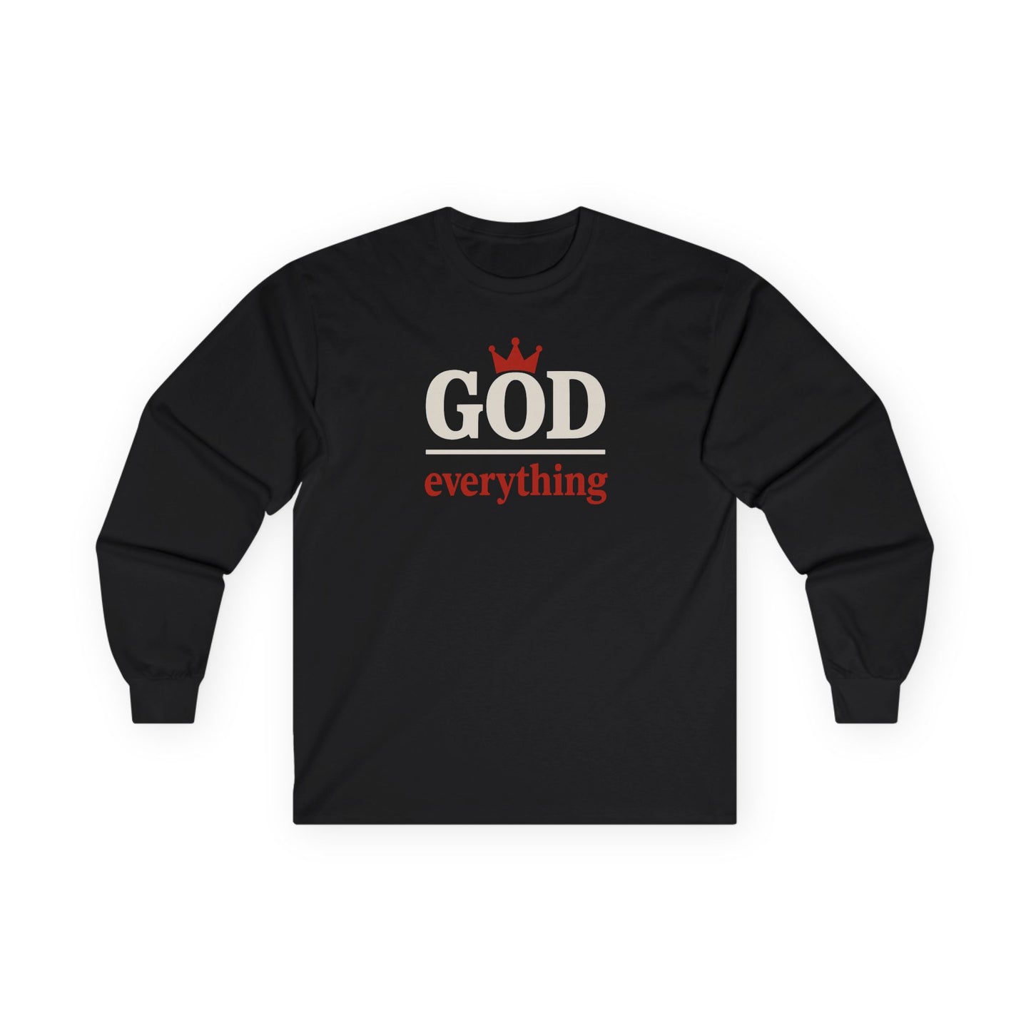 Christian Long Sleeve Tee - God over Everything