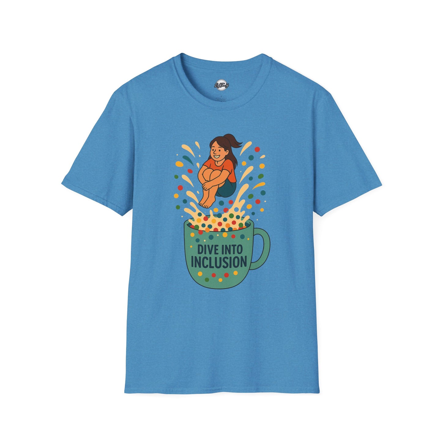 Dive Into Inclusion Unisex Softstyle T-Shirt - Fun & Inclusive Design for Every Occasion