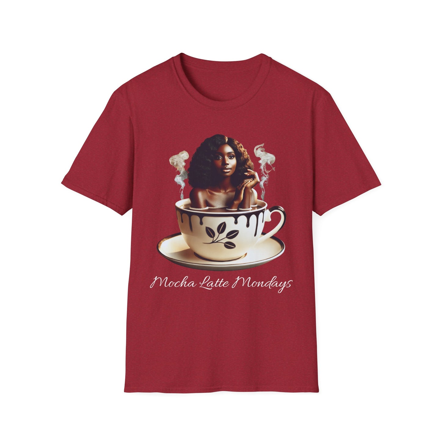 Women's Softstyle T-Shirt - Mocha Latte Mondays Stylish Coffee Lover Shirt