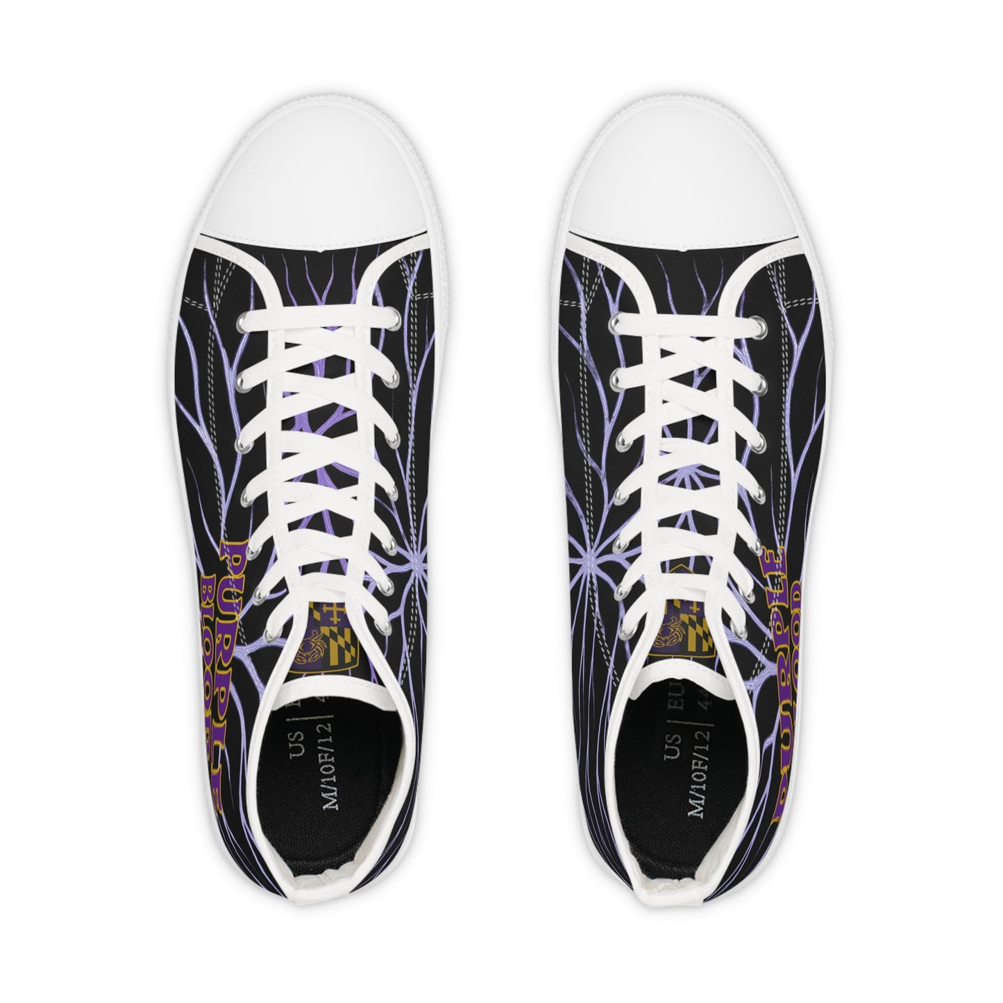 Copy of High Top Sneakers Purple Blood Design