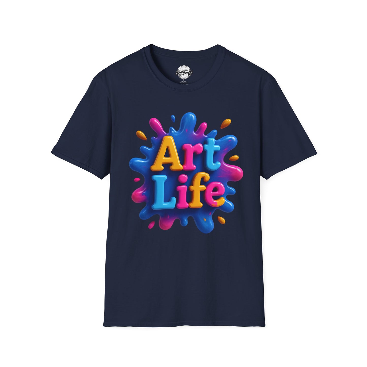 Art Life Unisex Softstyle T-Shirt | Creative Gift for Artists, Art Lovers, Birthday Present, Unique Apparel, Casual Wear