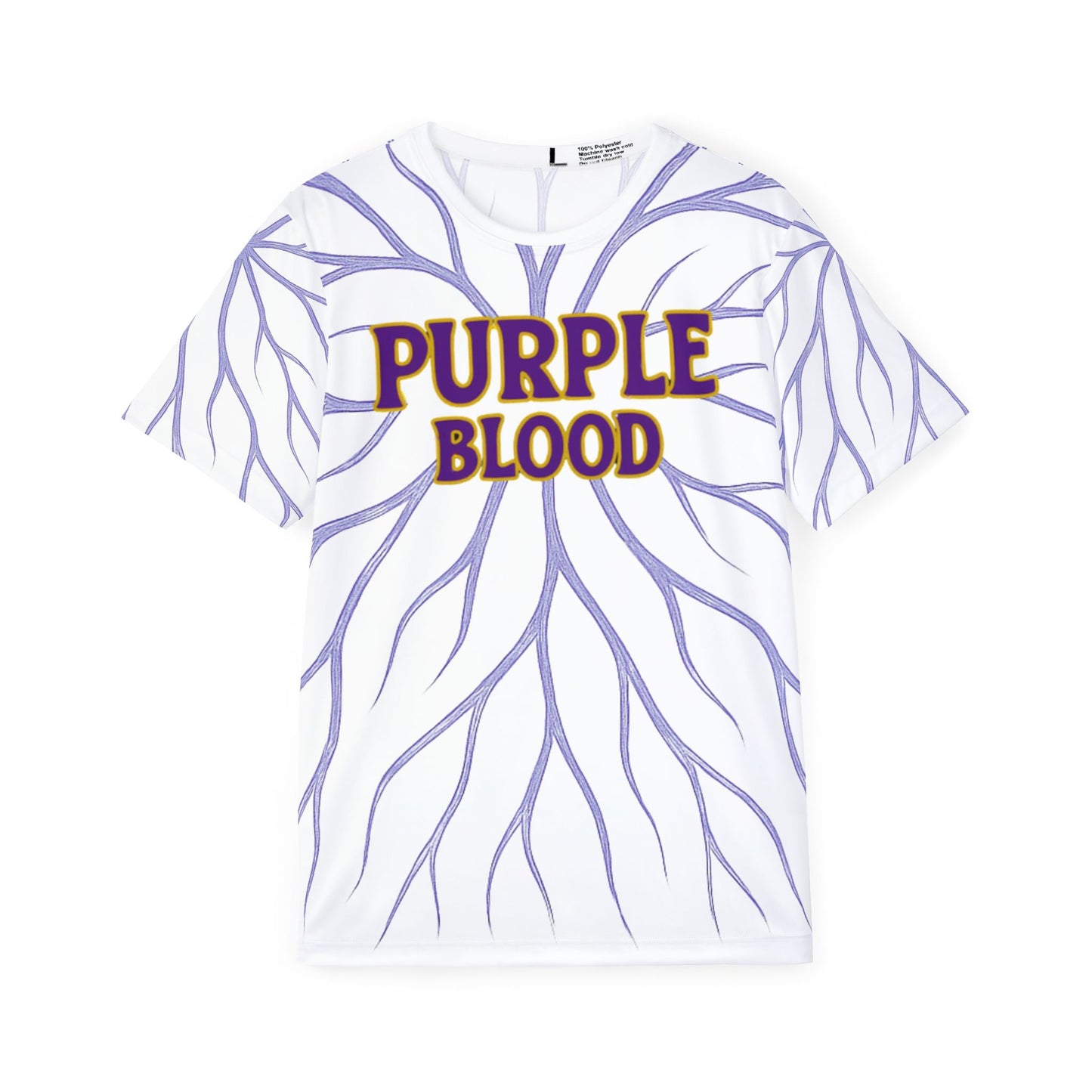 Purple Blood Men's Sports Jersey - Unique Athletic Tee, Cool Workout Shirt, Perfect for Game Days, Sports Events, and Casual Wear