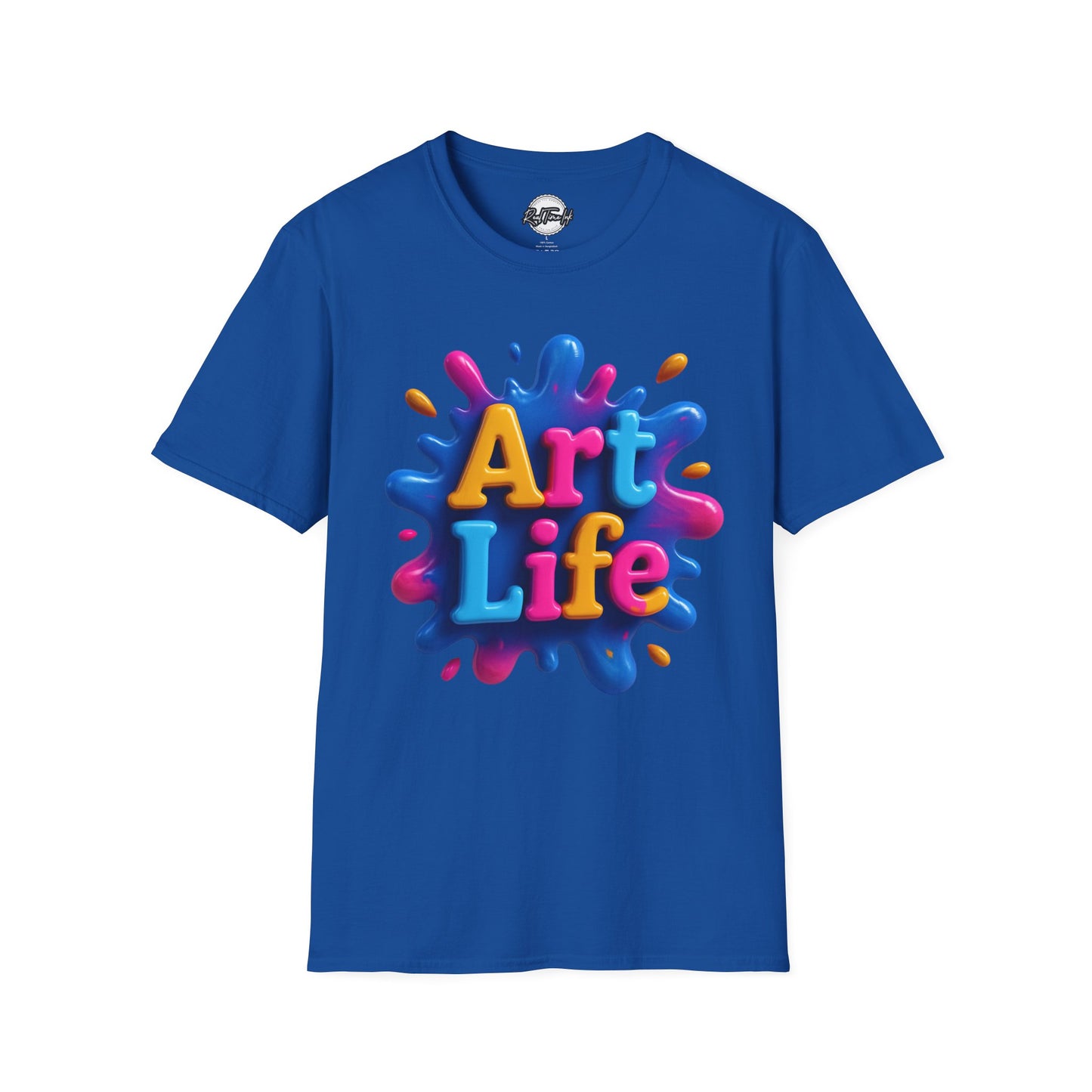 Art Life Unisex Softstyle T-Shirt | Creative Gift for Artists, Art Lovers, Birthday Present, Unique Apparel, Casual Wear