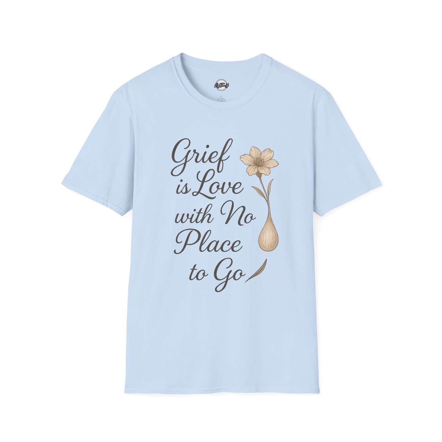 Grief is Love Floral Unisex Softstyle T-Shirt