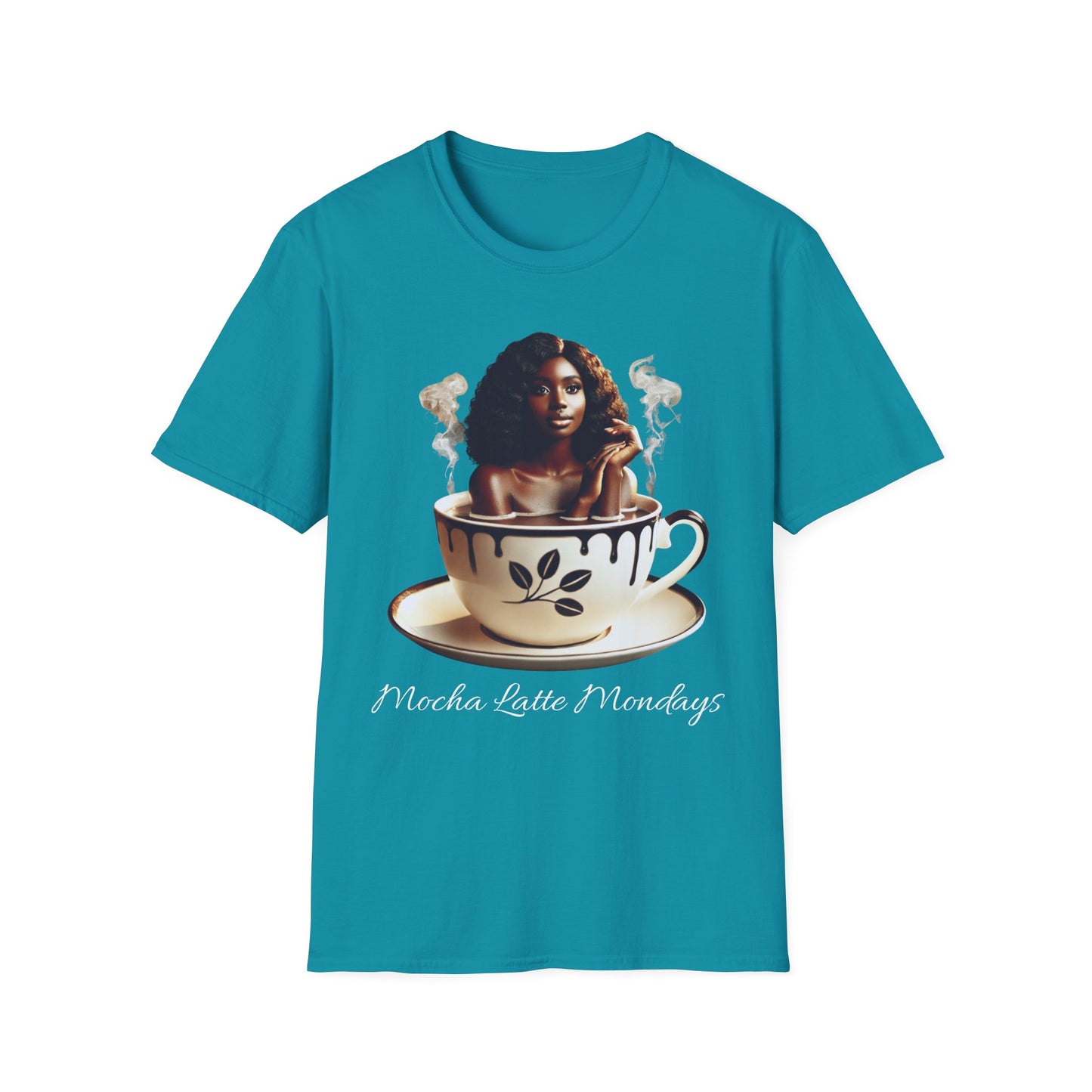 Women's Softstyle T-Shirt - Mocha Latte Mondays Stylish Coffee Lover Shirt