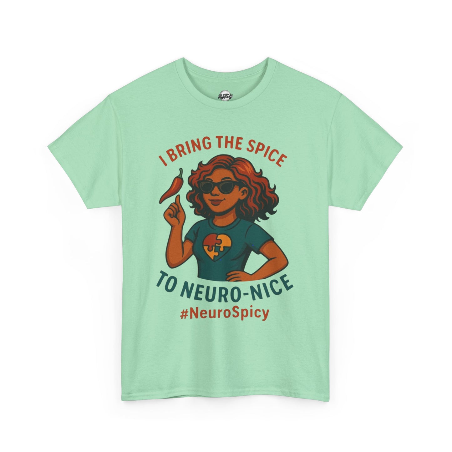 NeuroSpicy Autism Unisex Heavy Cotton Tee - I Bring the Spice to Neuro-Nice