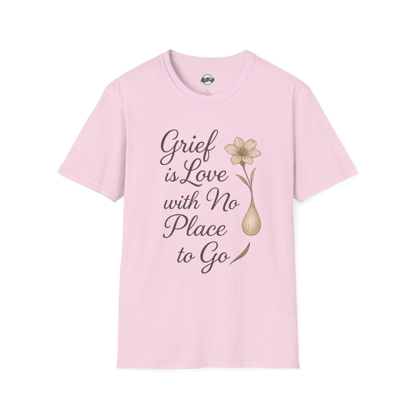 Grief is Love Floral Unisex Softstyle T-Shirt