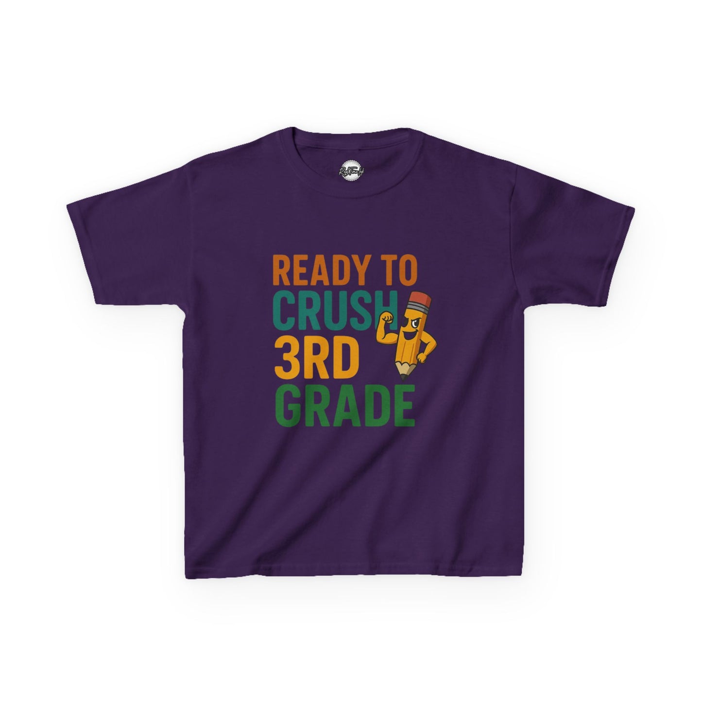 Ready to Crush 3rd Grade Kids Tee, Fun Youth Shirt, Back to School Gift, Classroom Outfit, Inspirational Kids Apparel