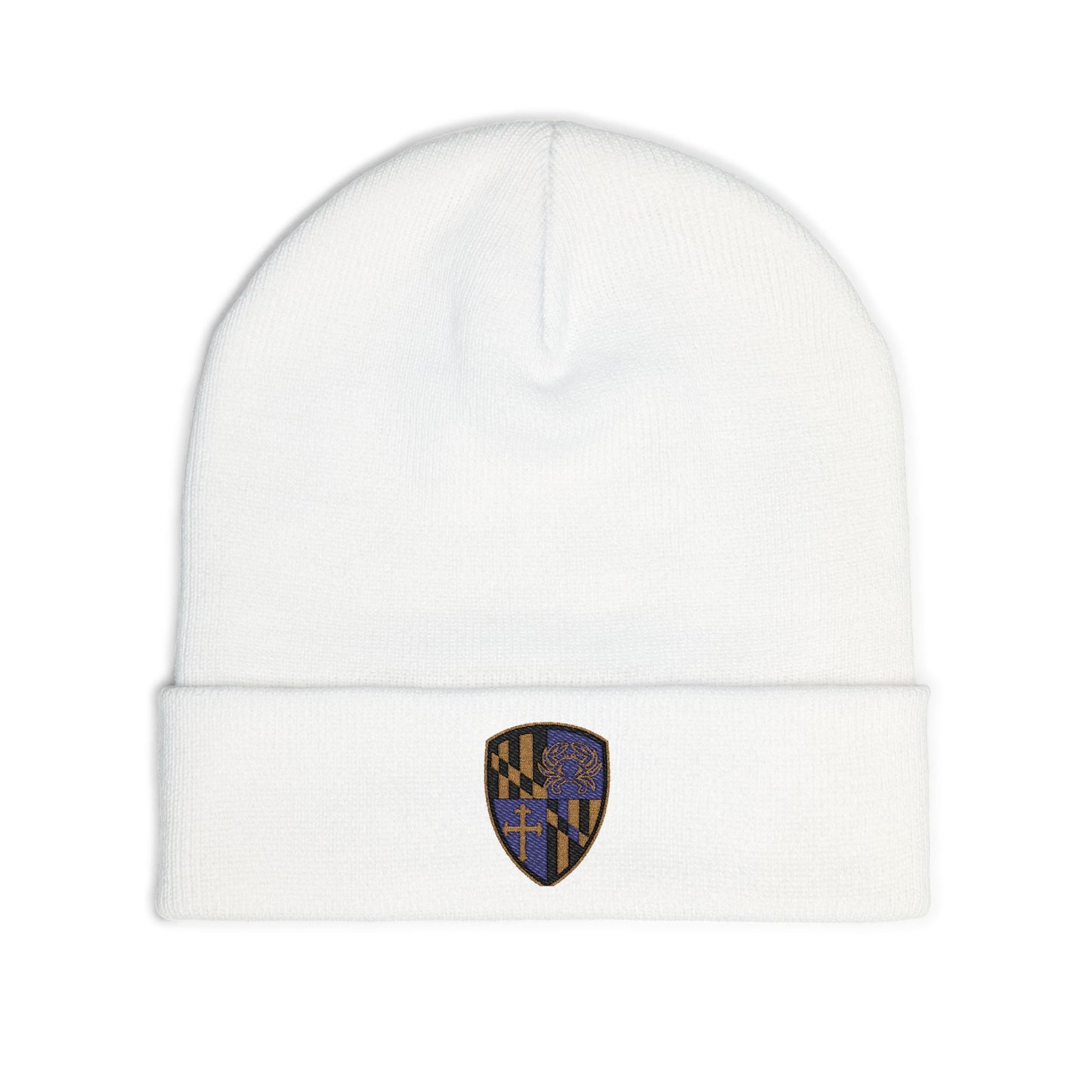 Beanie Hat Purple Blood Embroidery