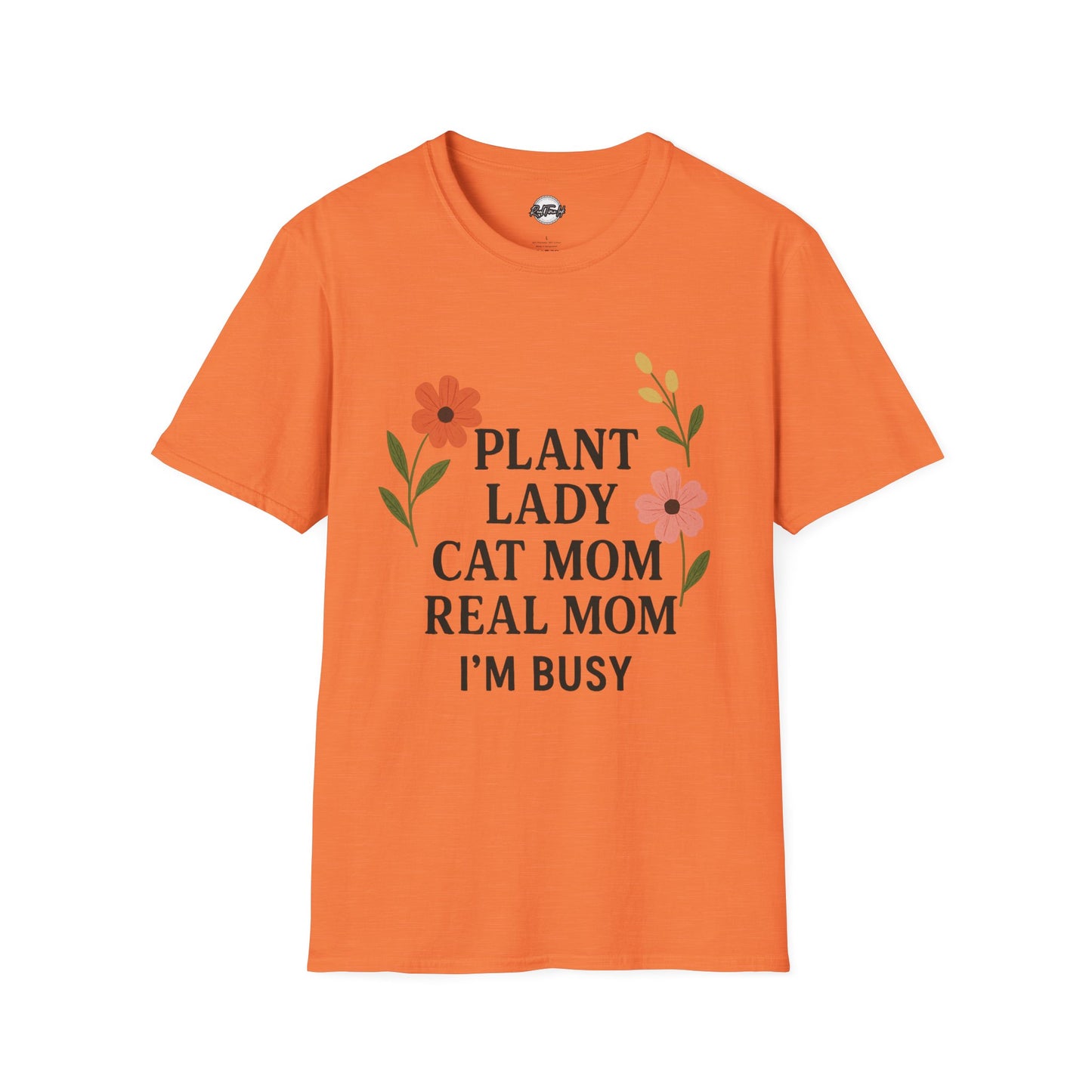 Busy Plant Lady Unisex T-Shirt – Perfect Gift for Cat Moms