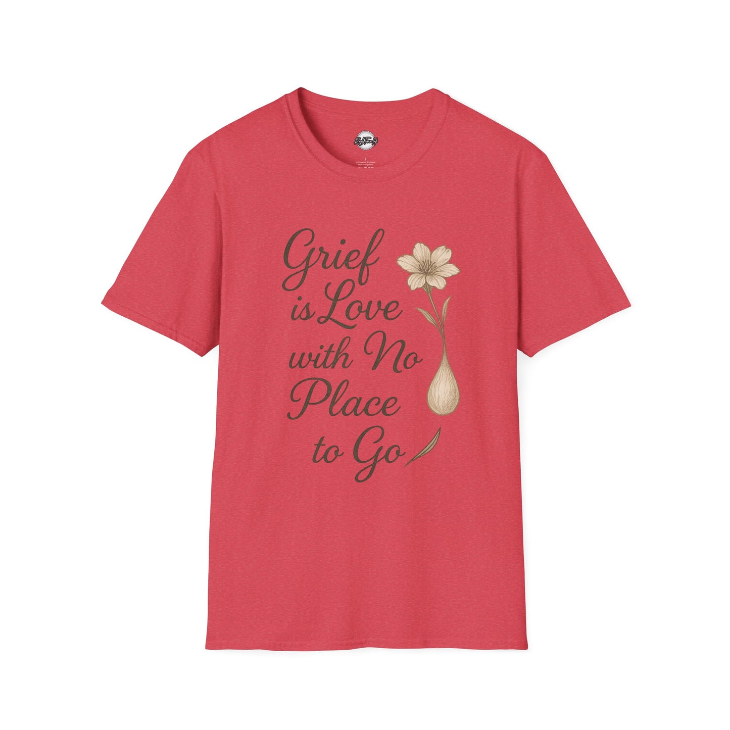 Grief is Love Floral Unisex Softstyle T-Shirt