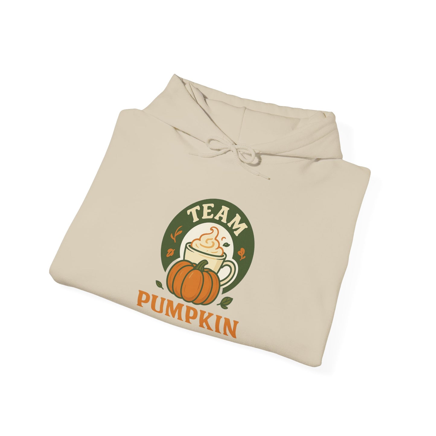 Team Pumpkin Unisex Hoodie, Cozy Fall Apparel, Halloween Sweatshirt, Pumpkin Lover Gift, Casual Autumn Wear