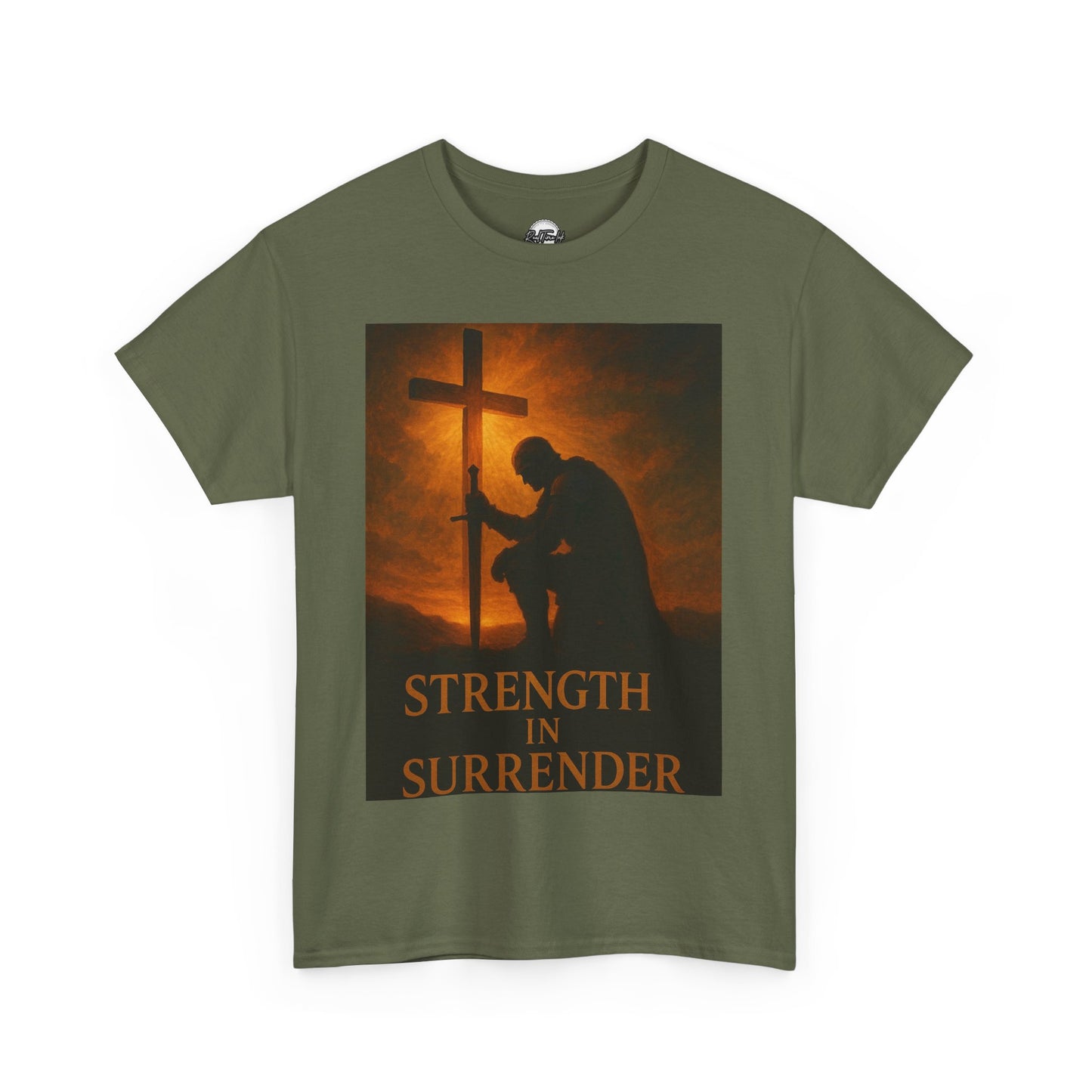 Strength in Surrender Unisex Heavy Cotton Tee - Inspirational Faith T-Shirt for Hope and Comfort