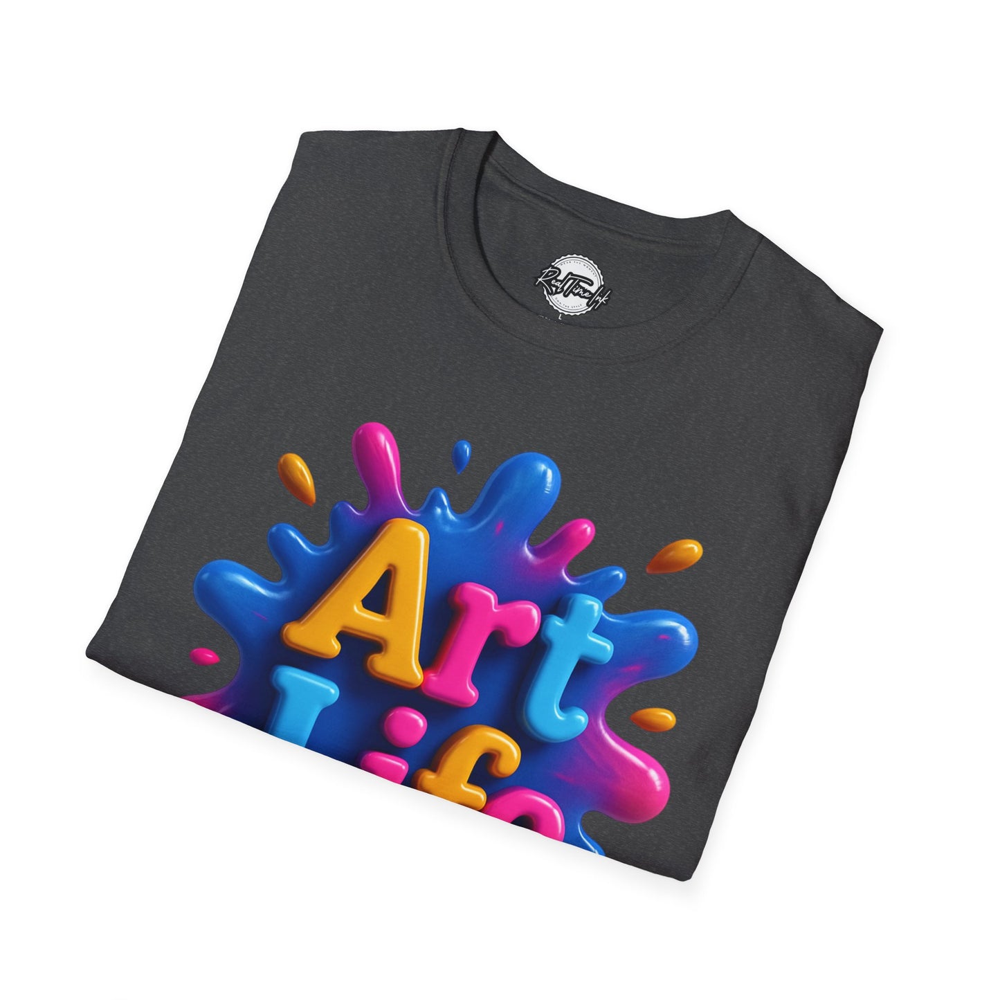 Art Life Unisex Softstyle T-Shirt | Creative Gift for Artists, Art Lovers, Birthday Present, Unique Apparel, Casual Wear
