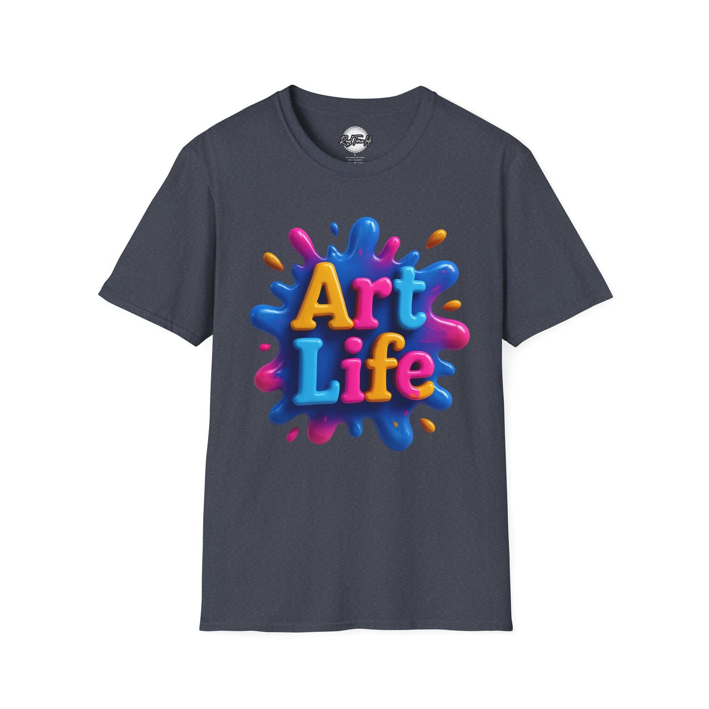 Art Life Unisex Softstyle T-Shirt | Creative Gift for Artists, Art Lovers, Birthday Present, Unique Apparel, Casual Wear