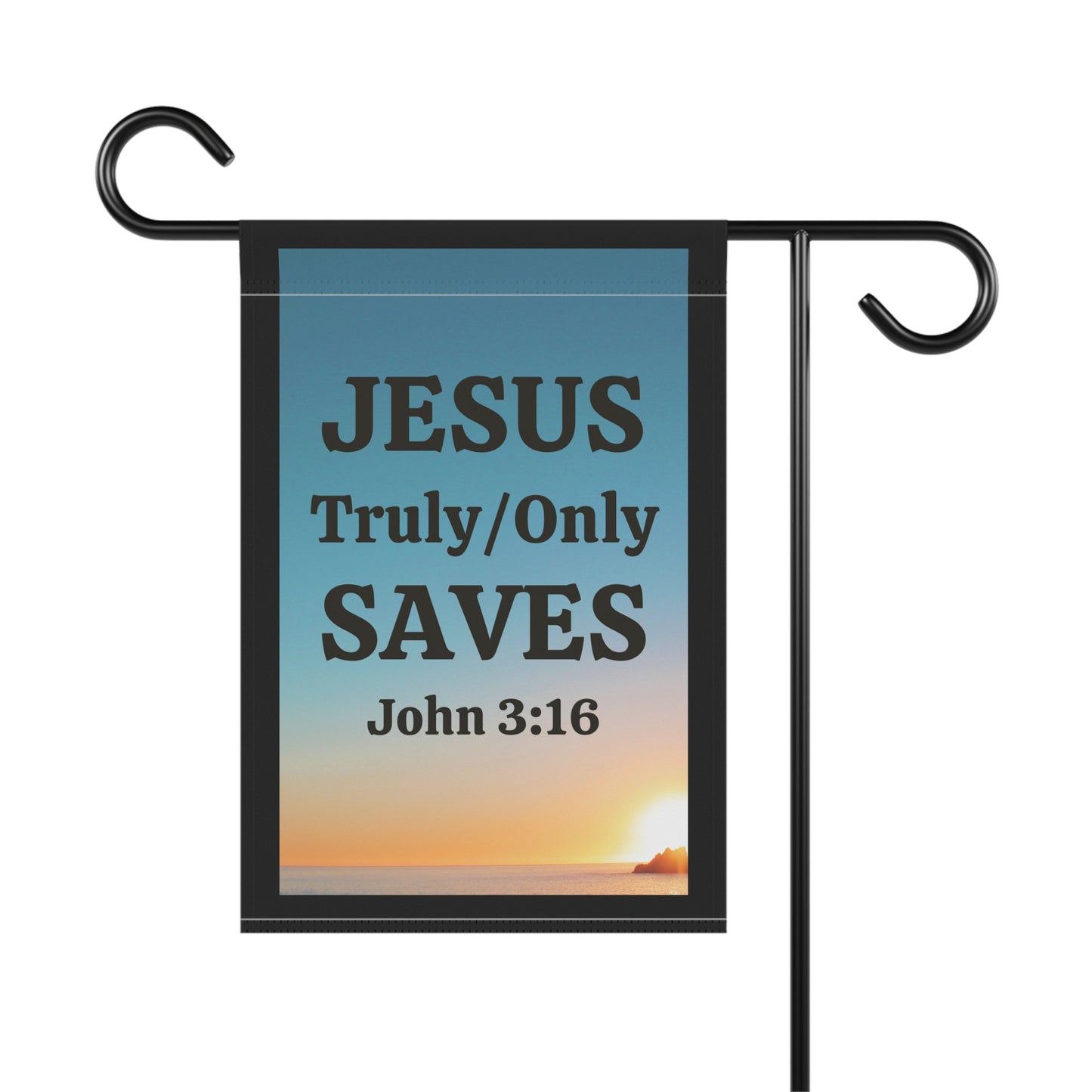 Garden Banner, Outdoor Decor, Religious Home Decor, Garden Flag, Christian Gift, Faith-Based Decoration