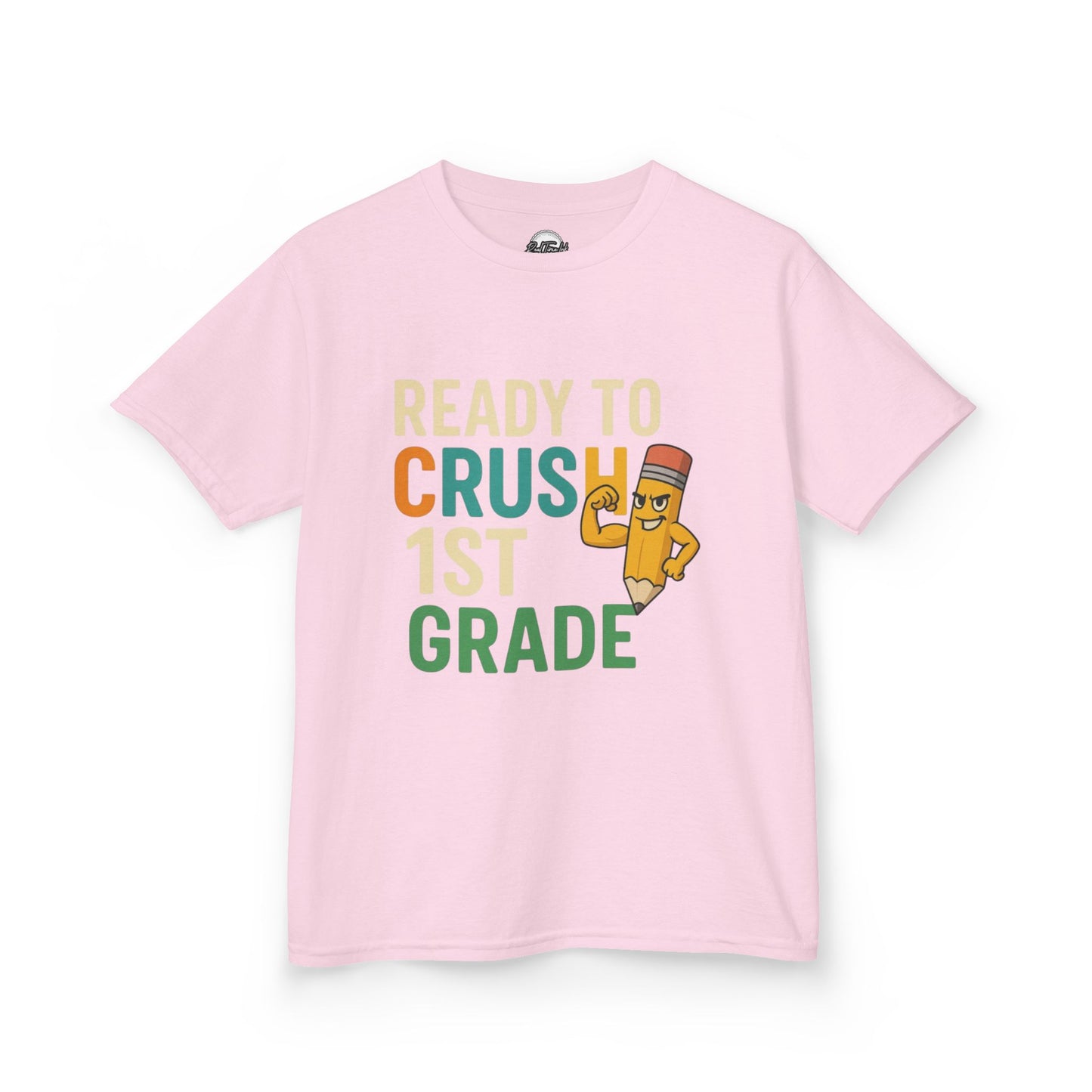 Ready to Crush 1st Grade Kids Tee, Back to School Shirt, Funny Kids T-Shirt, Classroom Apparel, Birthday Gift for Boys