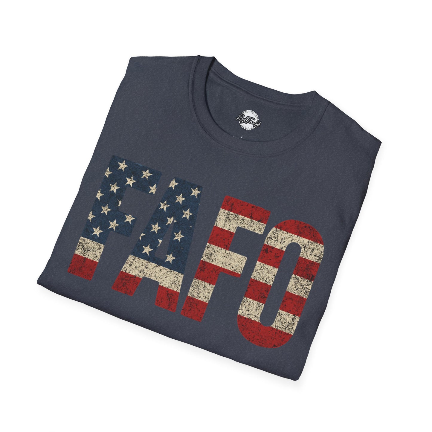 Patriotic FAFO Unisex Softstyle T-Shirt | USA Graphic Tee | Casual Wear, Gift for Holidays, Independence Day