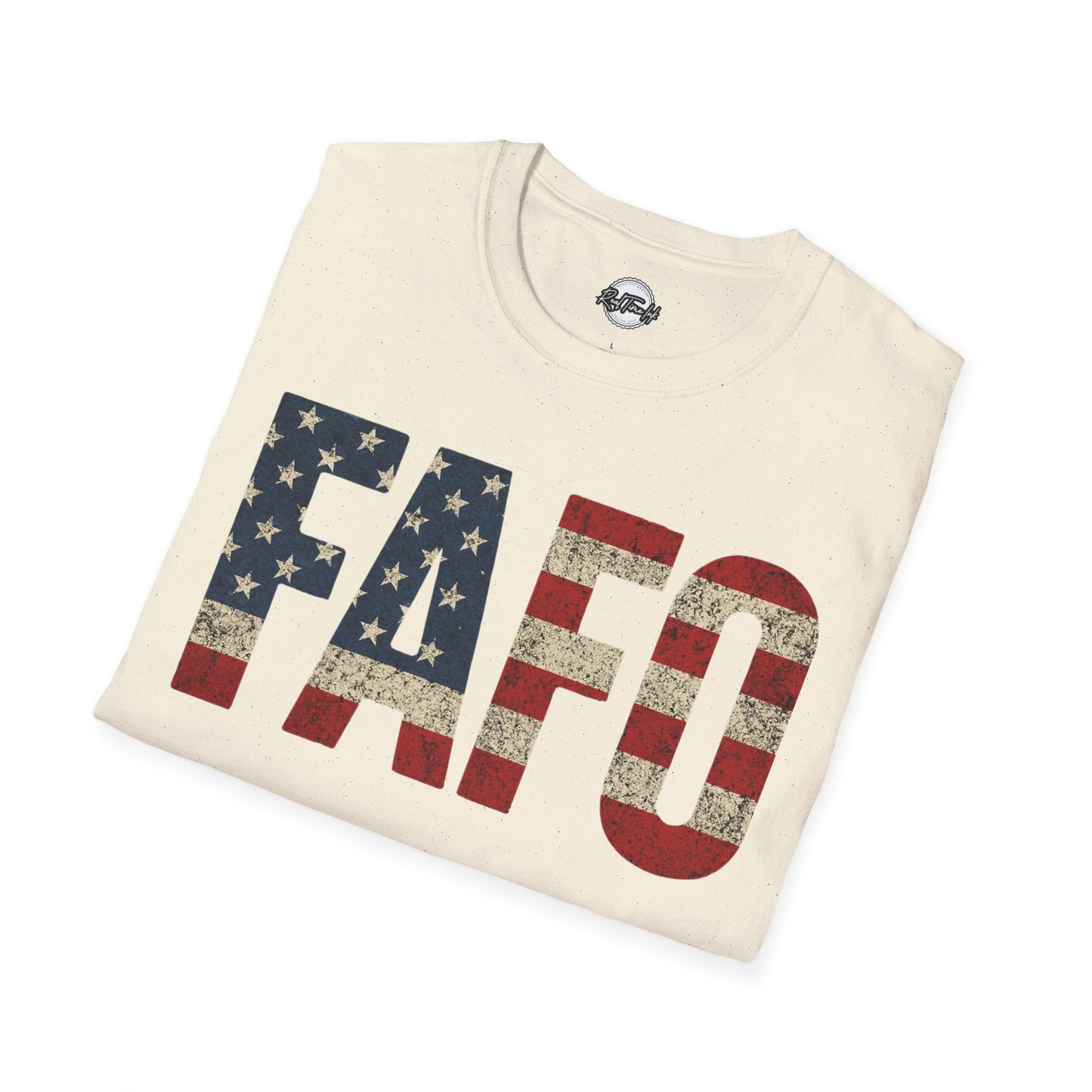 Patriotic FAFO Unisex Softstyle T-Shirt | USA Graphic Tee | Casual Wear, Gift for Holidays, Independence Day