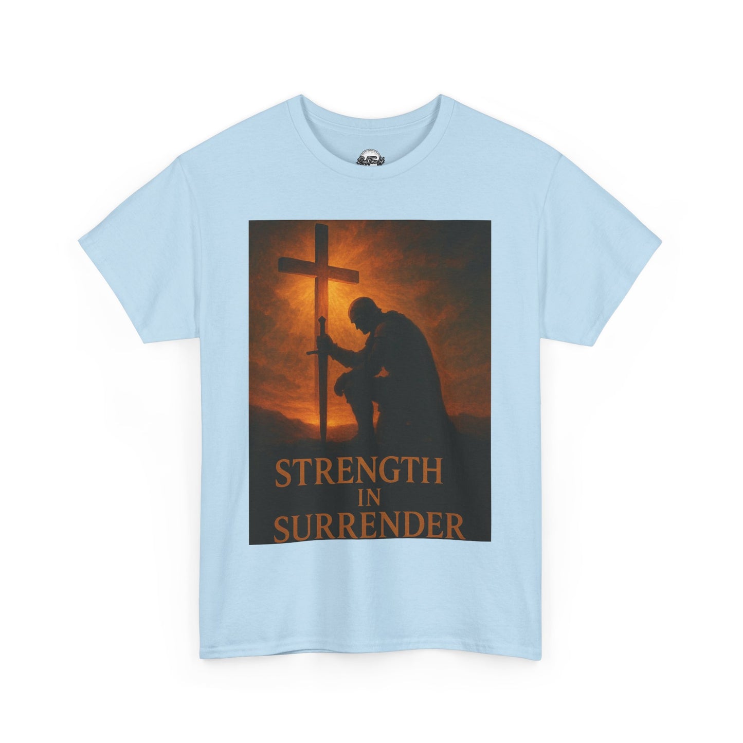 Strength in Surrender Unisex Heavy Cotton Tee - Inspirational Faith T-Shirt for Hope and Comfort