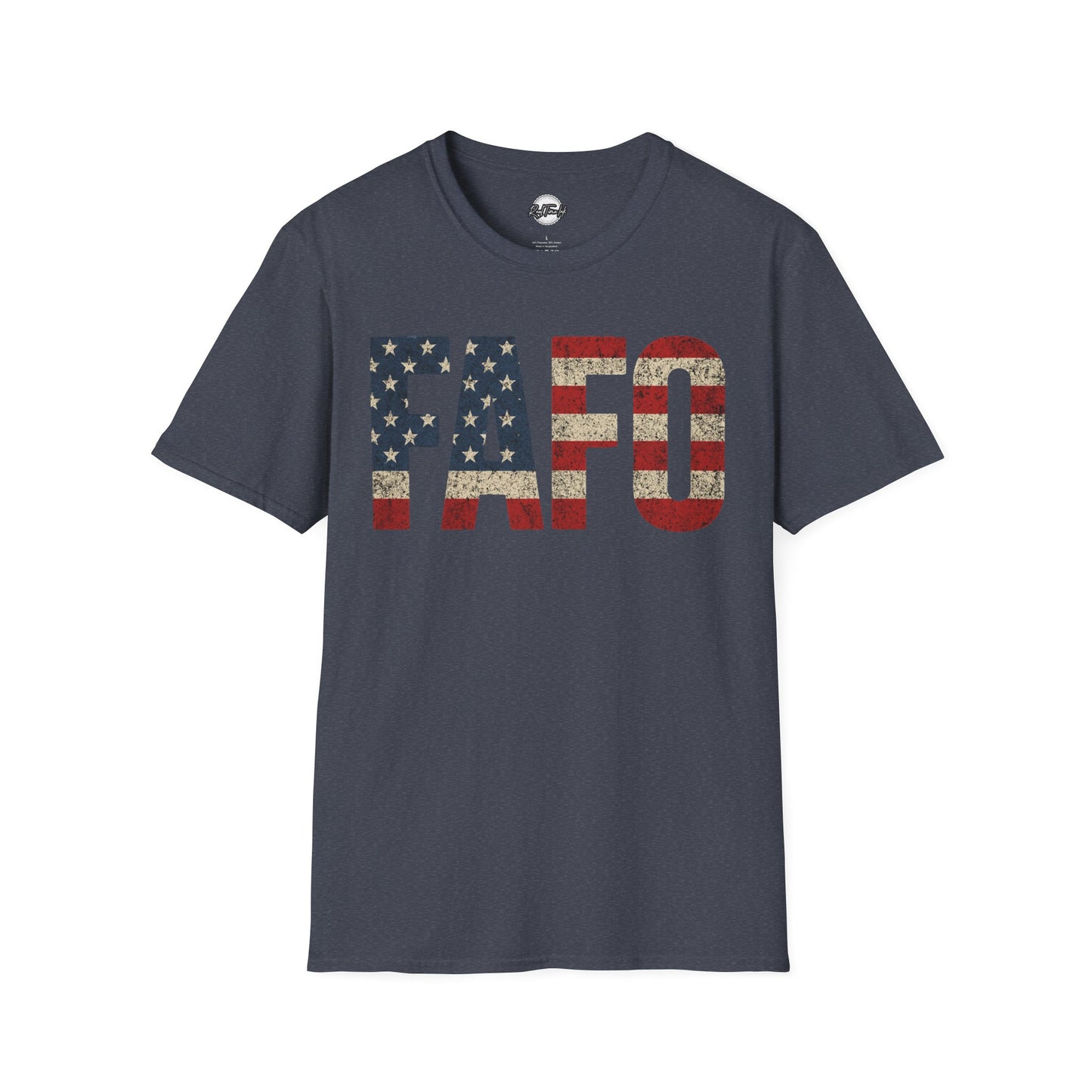 Patriotic FAFO Unisex Softstyle T-Shirt | USA Graphic Tee | Casual Wear, Gift for Holidays, Independence Day