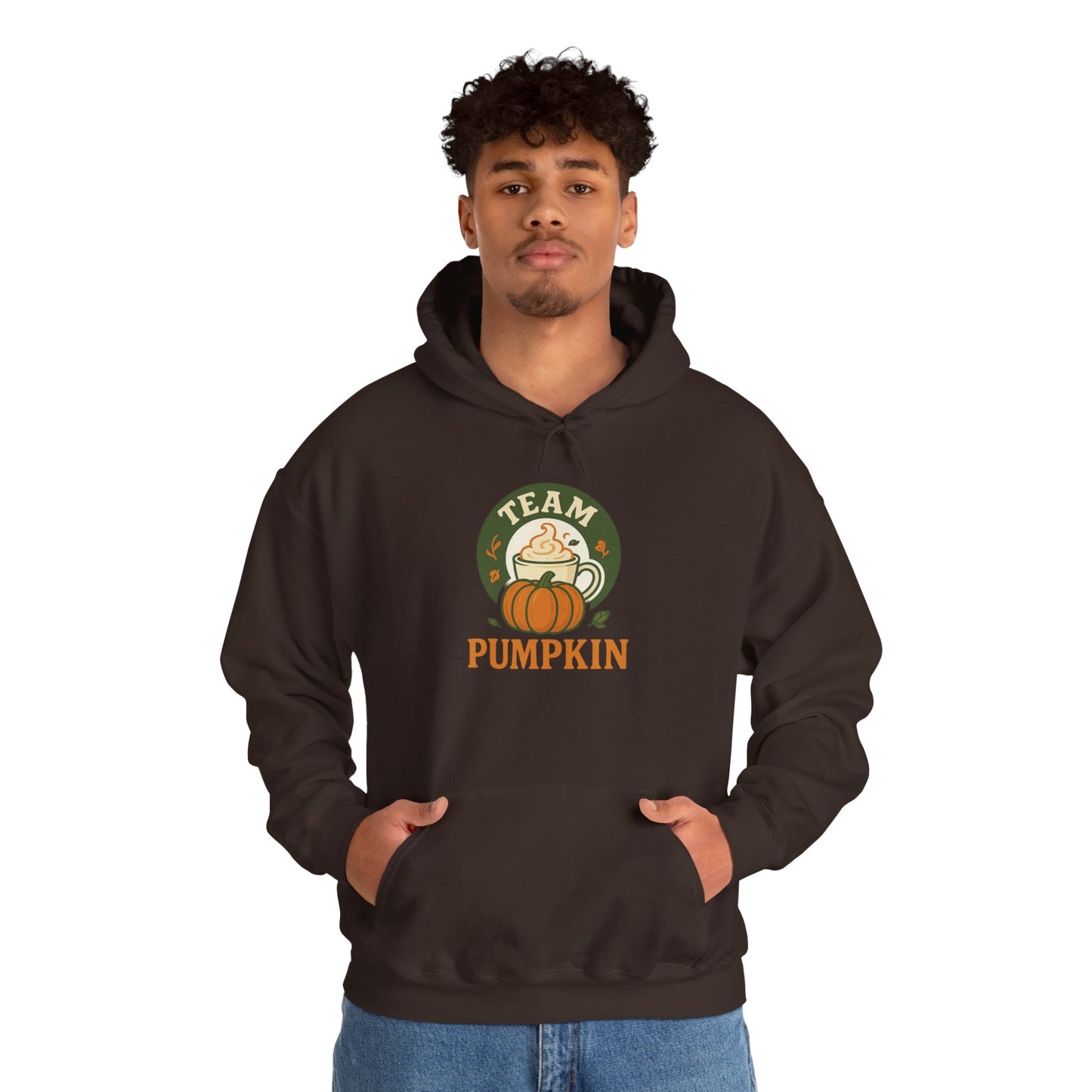 Team Pumpkin Unisex Hoodie, Cozy Fall Apparel, Halloween Sweatshirt, Pumpkin Lover Gift, Casual Autumn Wear
