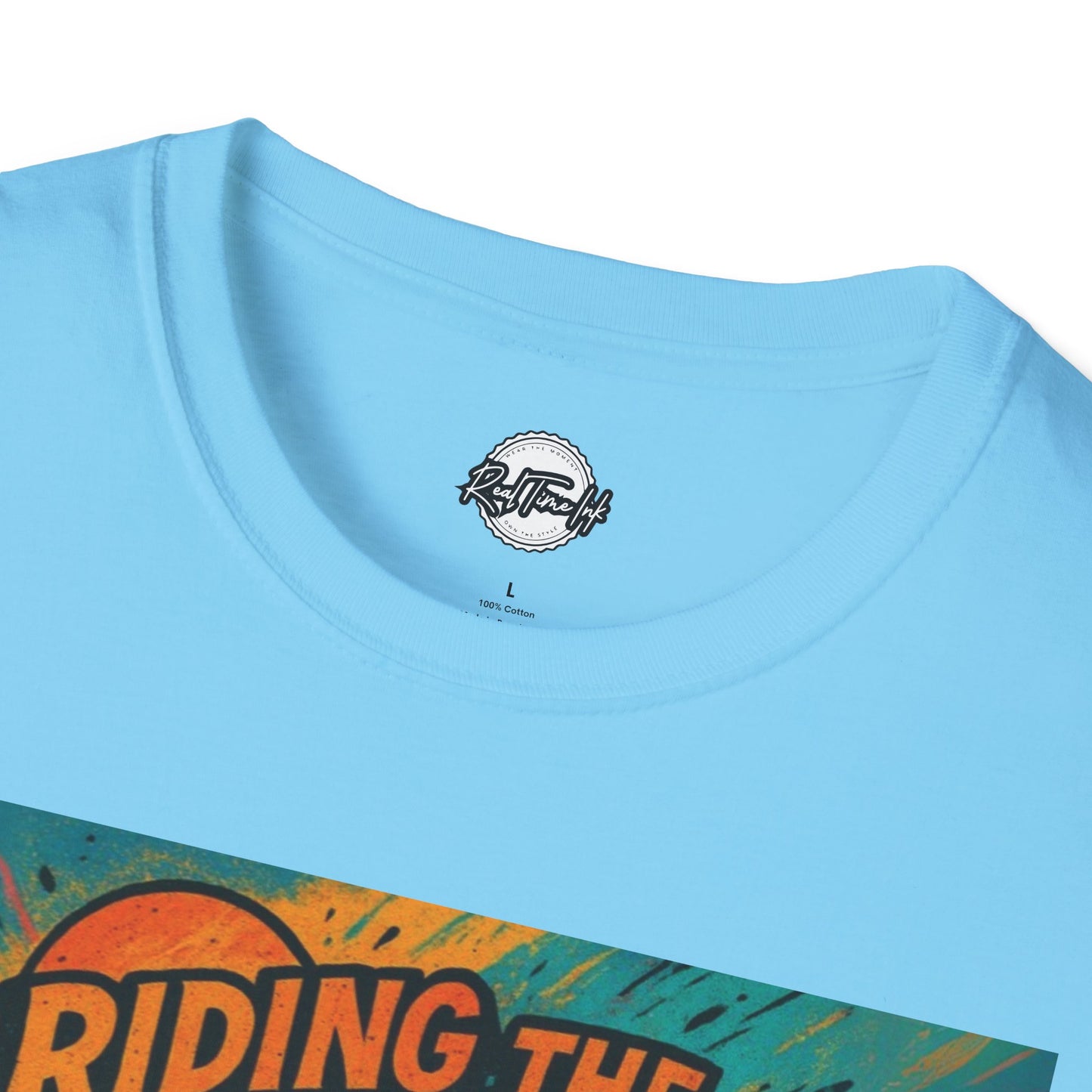 Riding the High Unisex Softstyle T-Shirt - Surf Vibes & Chill