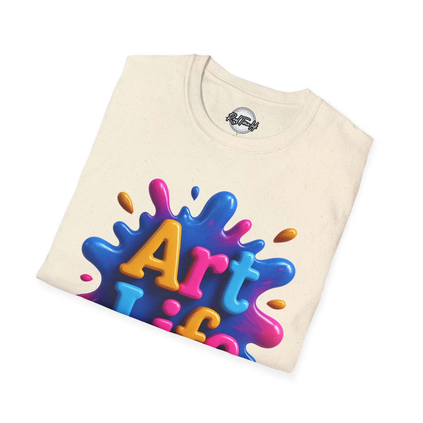 Art Life Unisex Softstyle T-Shirt | Creative Gift for Artists, Art Lovers, Birthday Present, Unique Apparel, Casual Wear