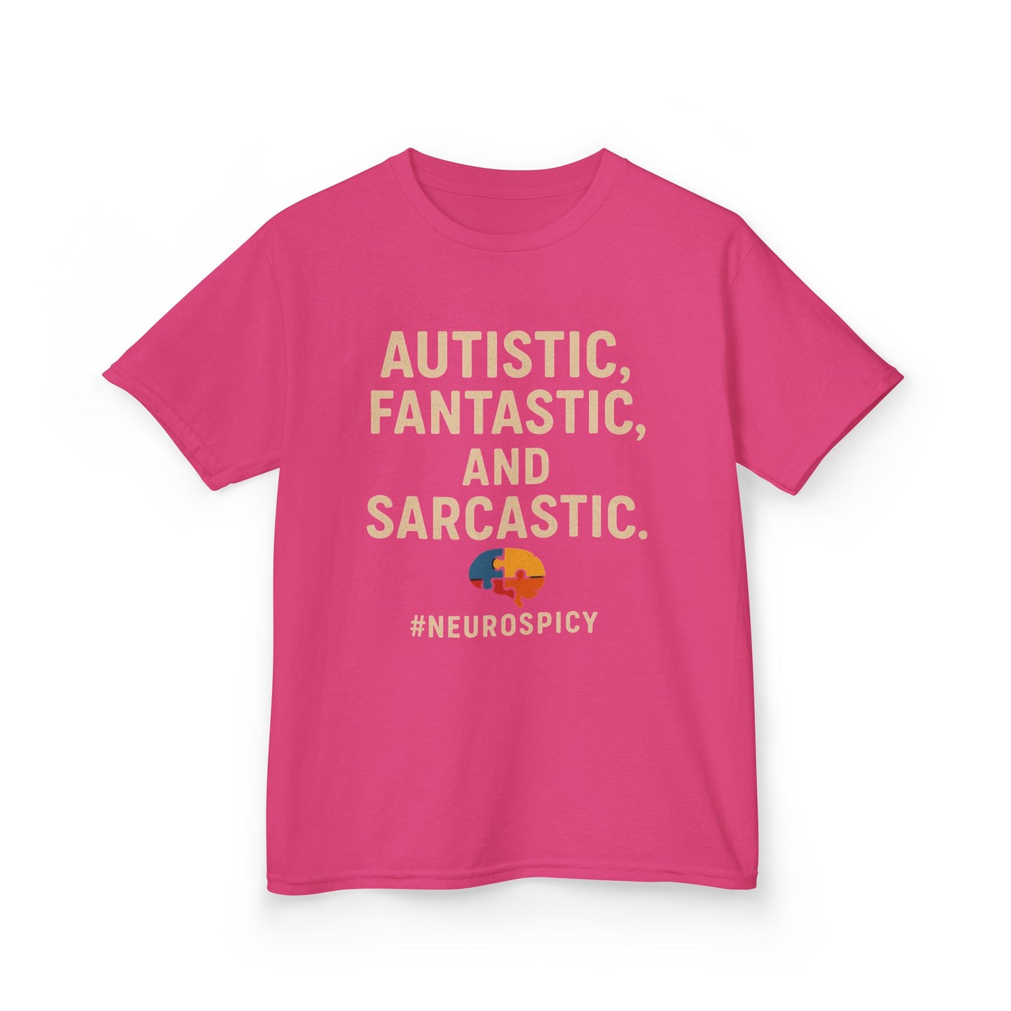 Kids Tee - Autistic, Fantastic, and Sarcastic Design