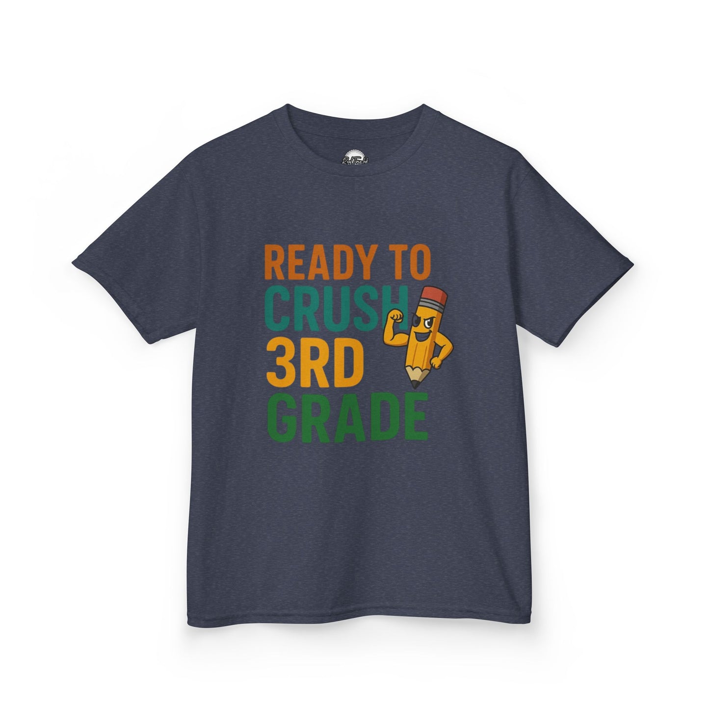 Ready to Crush 3rd Grade Kids Tee, Fun Youth Shirt, Back to School Gift, Classroom Outfit, Inspirational Kids Apparel