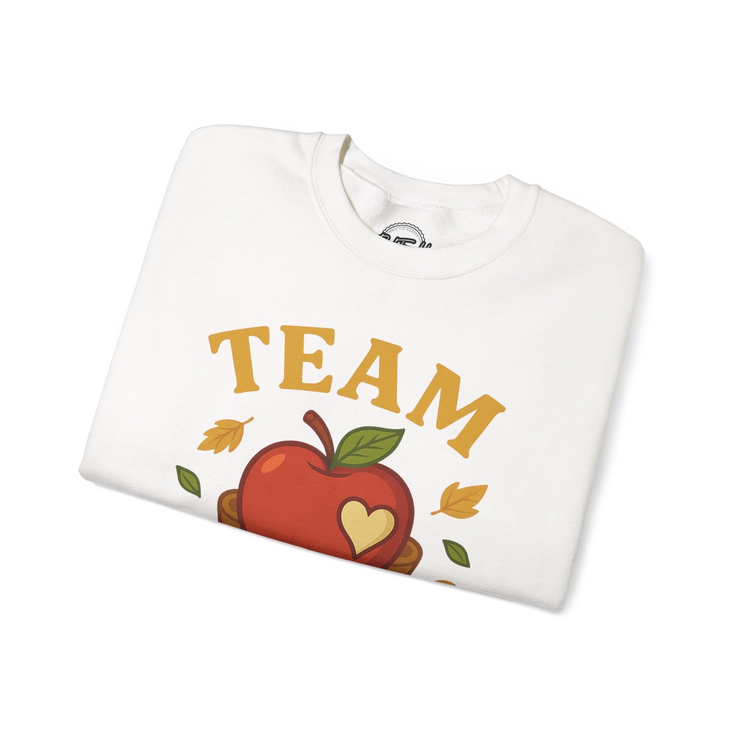 Team Apple Sweatshirt, Cozy Fall Fashion, Perfect for Apple Picking, Cute Gift for Teachers, Unisex Crewneck, Autumn Vibes, Fall Apparel