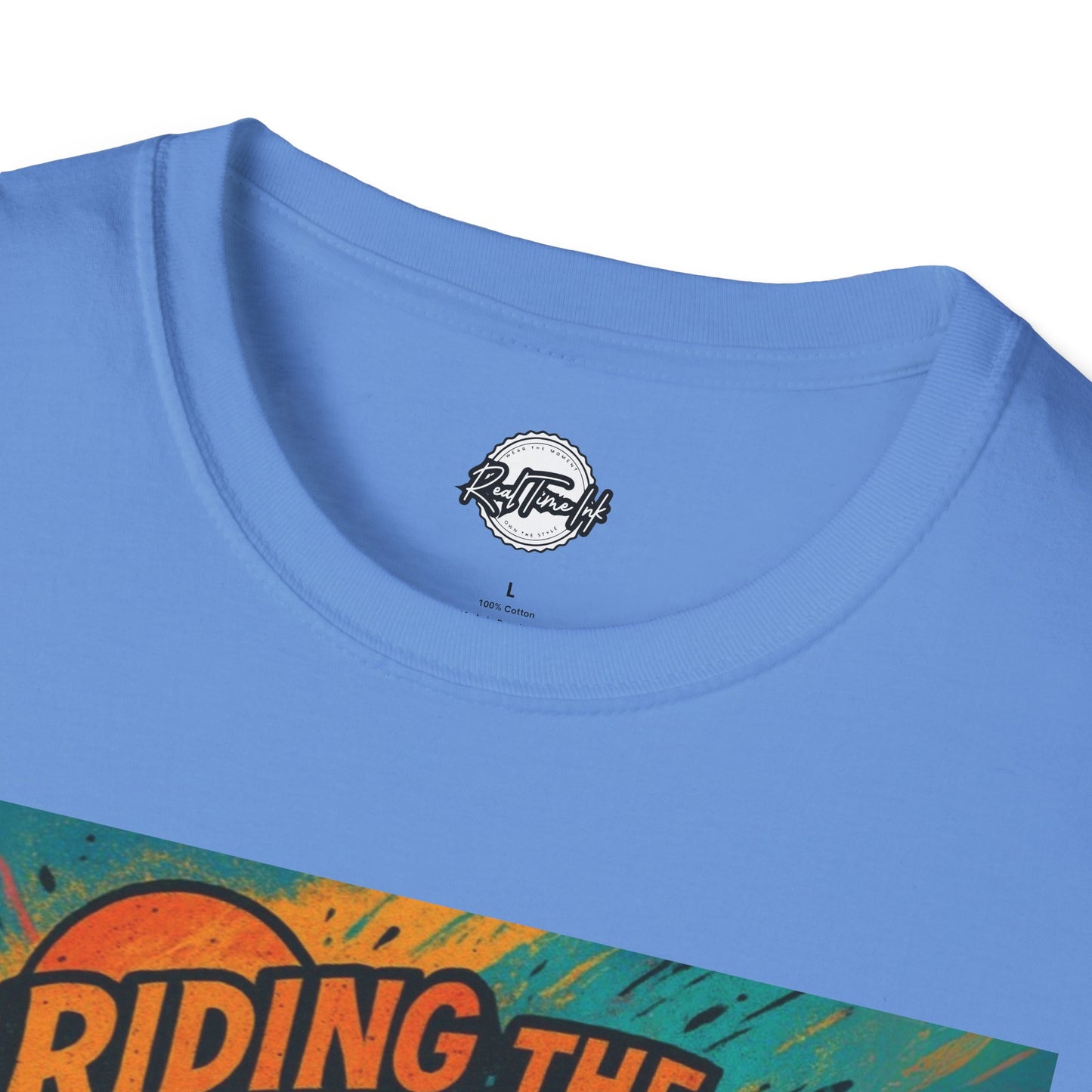 Riding the High Unisex Softstyle T-Shirt - Surf Vibes & Chill