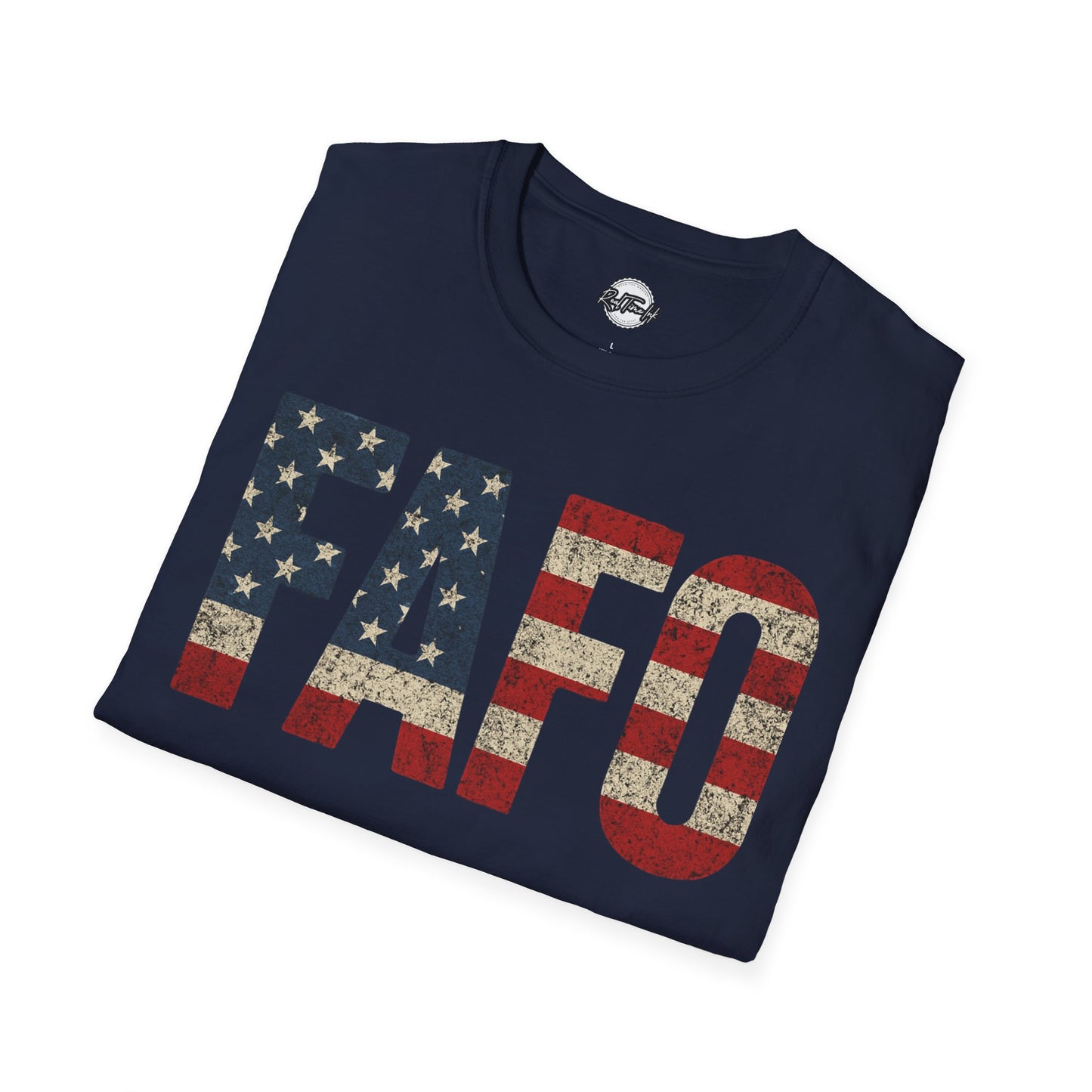 Patriotic FAFO Unisex Softstyle T-Shirt | USA Graphic Tee | Casual Wear, Gift for Holidays, Independence Day
