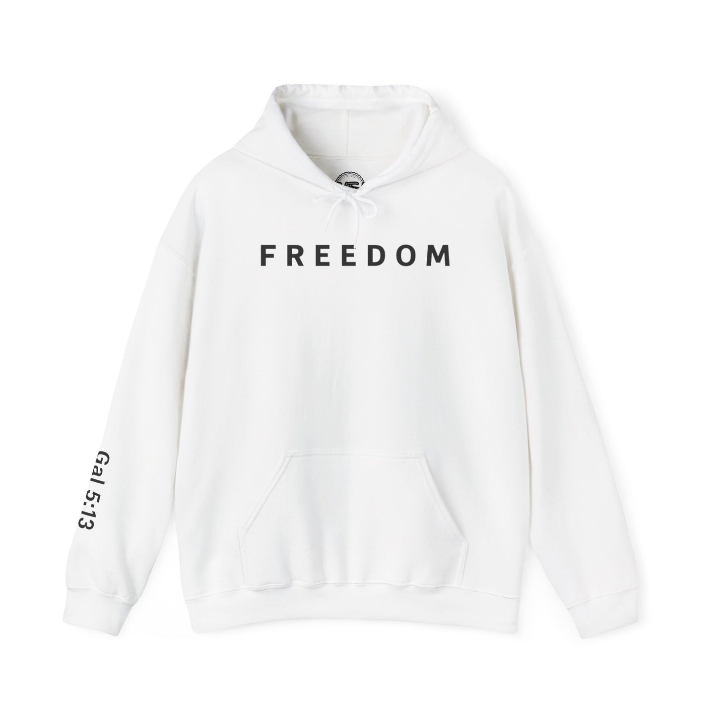 Freedom Hooded Sweatshirt, Cozy Sweatshirt, Religious Apparel, Inspirational Gift, Casual Outfit, Unisex Hoodie