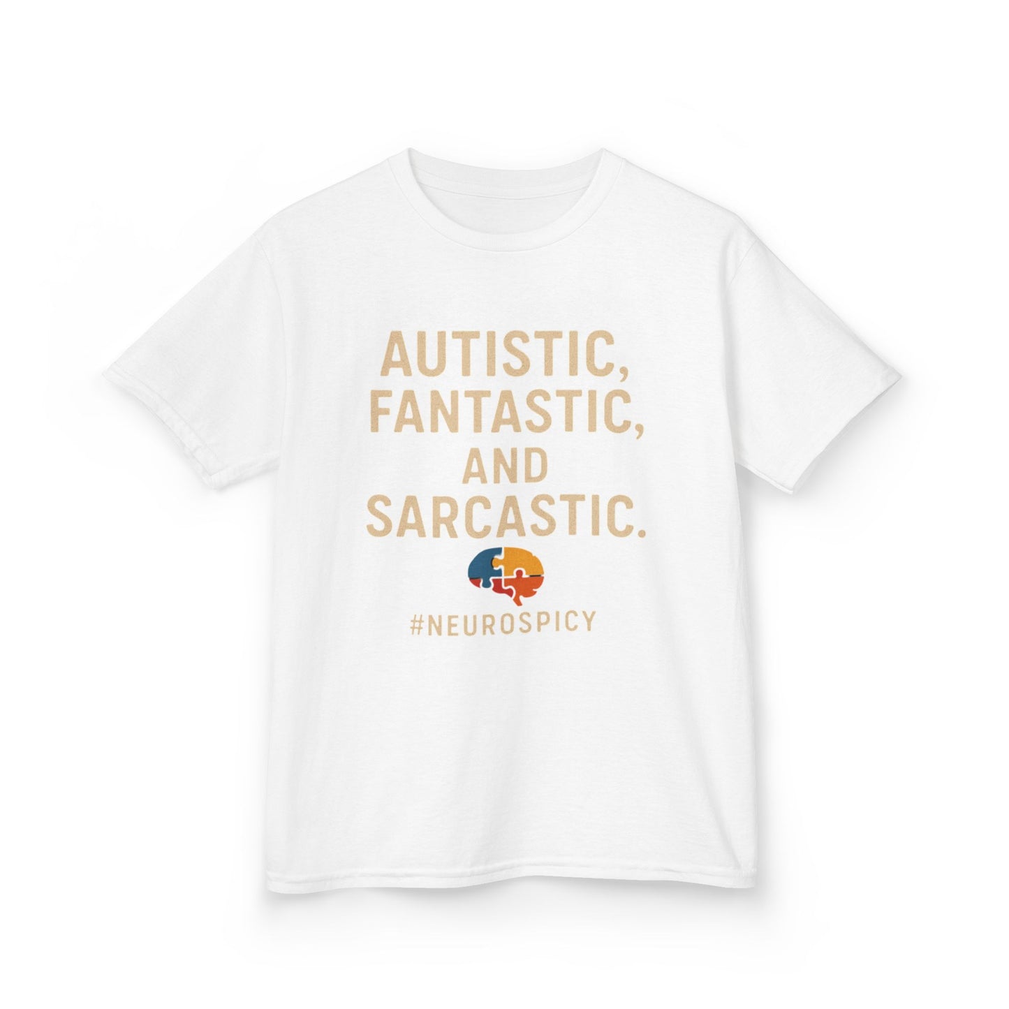Kids Tee - Autistic, Fantastic, and Sarcastic Design