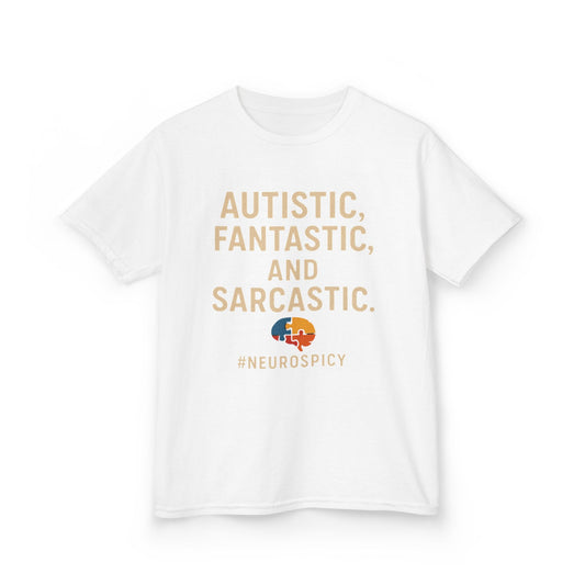 Kids Tee - Autistic, Fantastic, and Sarcastic Design