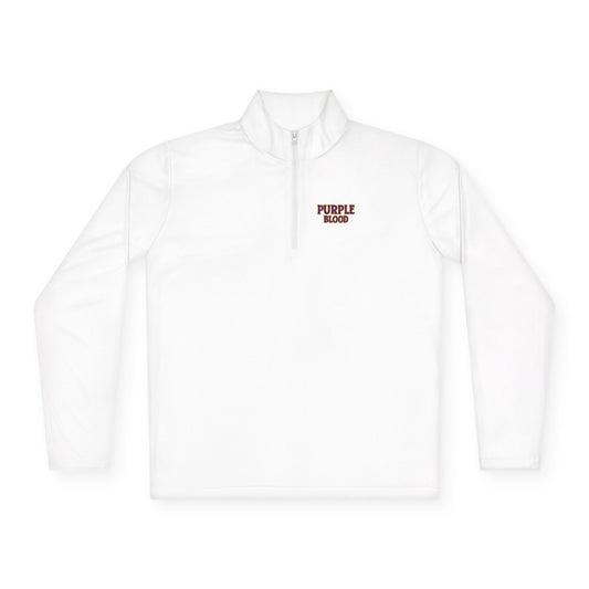 Quarter-Zip Pullover - Purple Blood Design