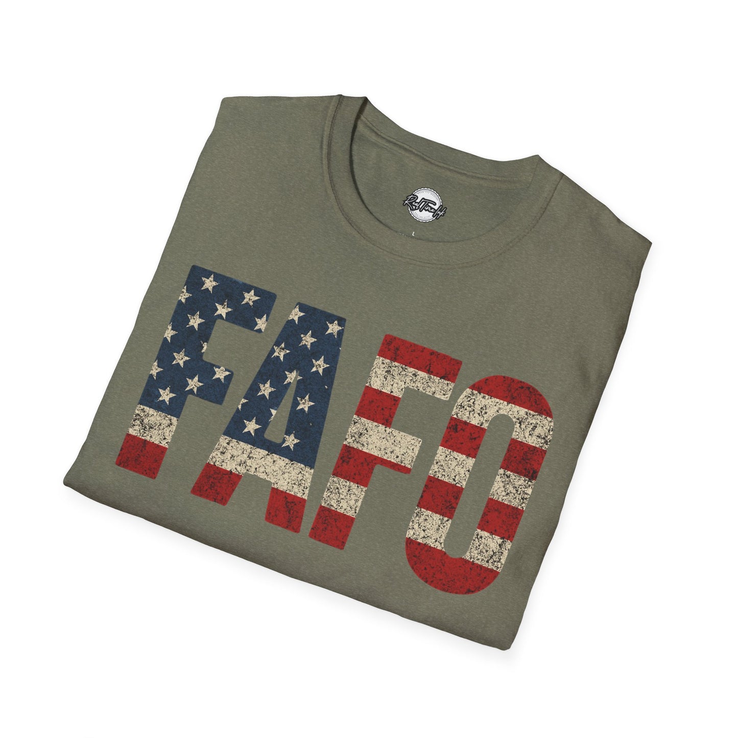 Patriotic FAFO Unisex Softstyle T-Shirt | USA Graphic Tee | Casual Wear, Gift for Holidays, Independence Day