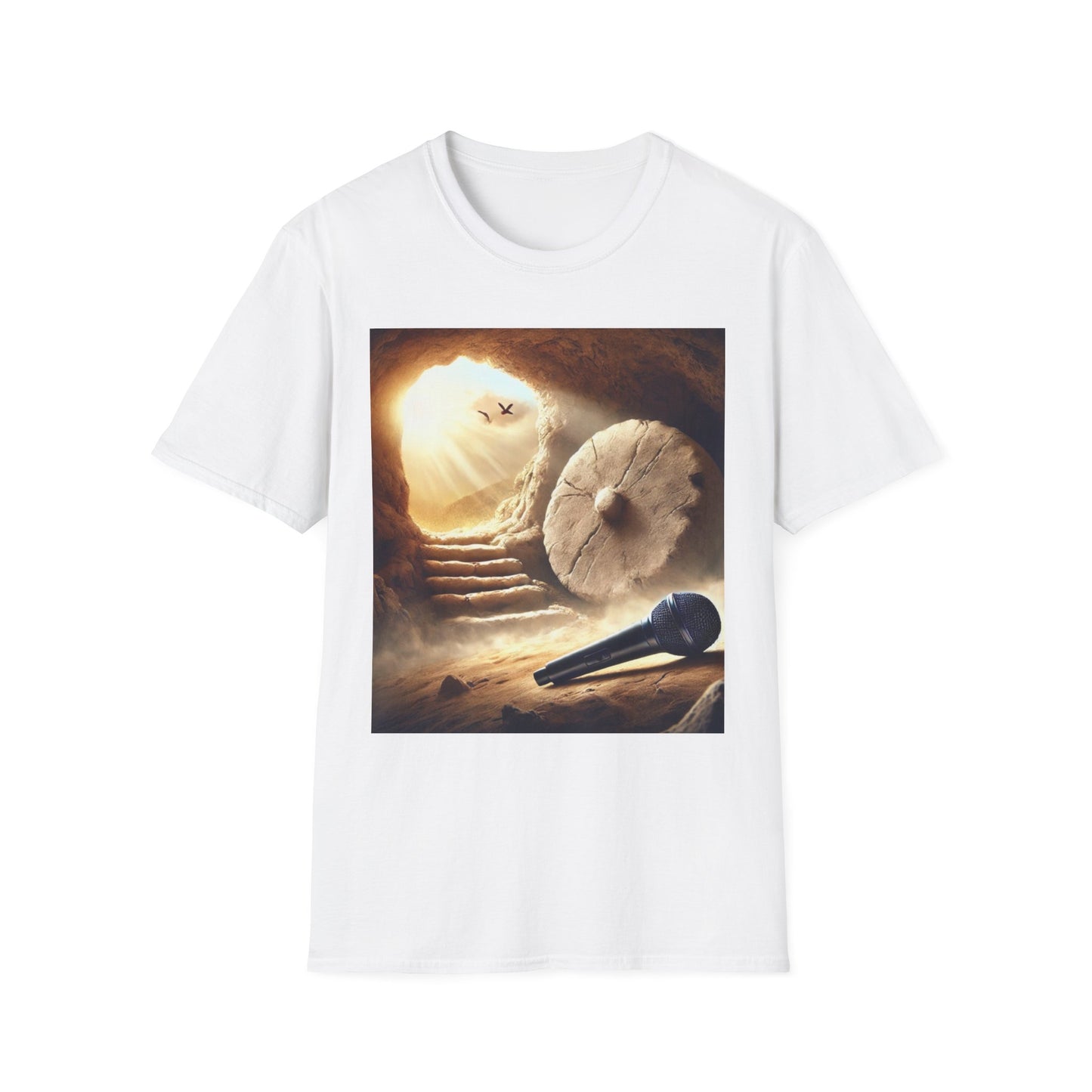 Easter T-Shirt Mic Drop in the Tomb Unisex Softstyle