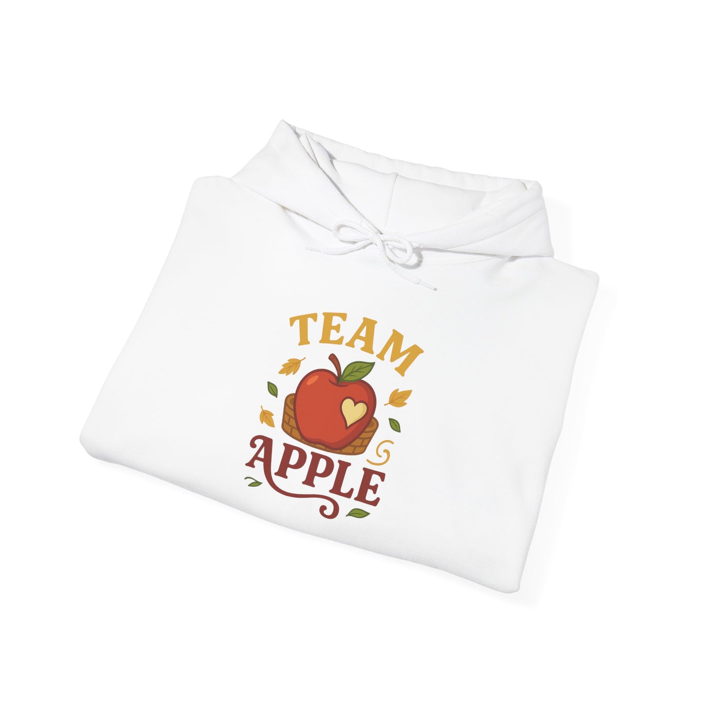 Team Apple Hoodie, Cozy Unisex Hooded Sweatshirt, Fall Fashion Sweatshirt, Perfect Gift for Teachers, Fruit Lover's Apparel