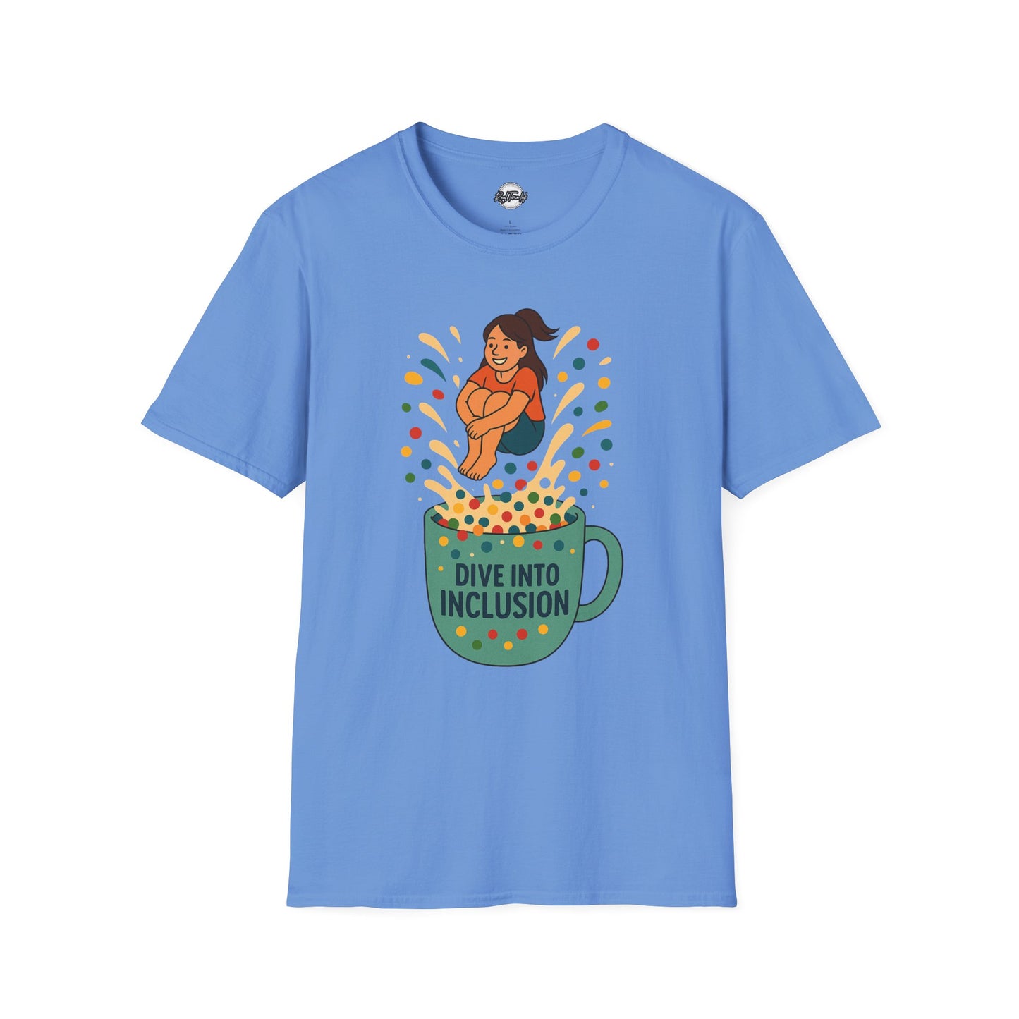 Dive Into Inclusion Unisex Softstyle T-Shirt - Fun & Inclusive Design for Every Occasion