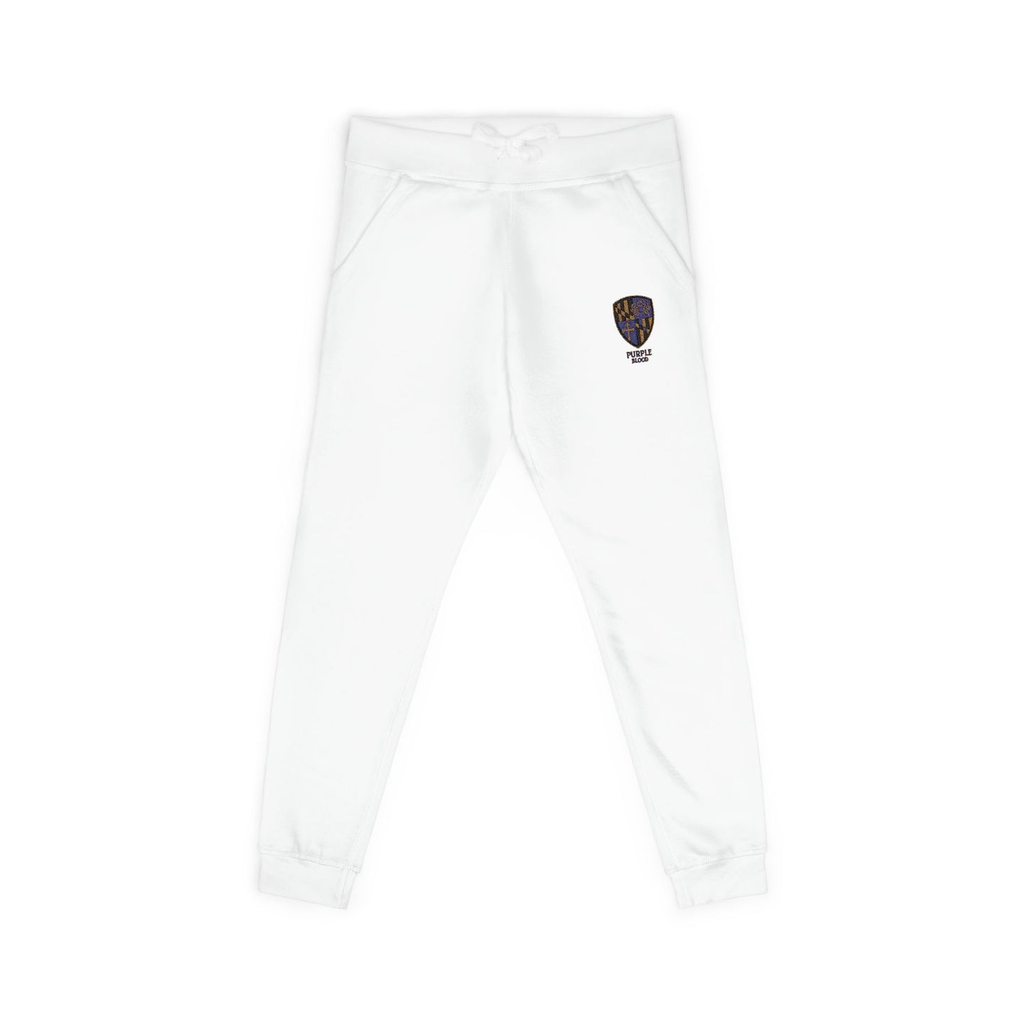 Embroidered Unisex Sweatpants - Purple Blood Design