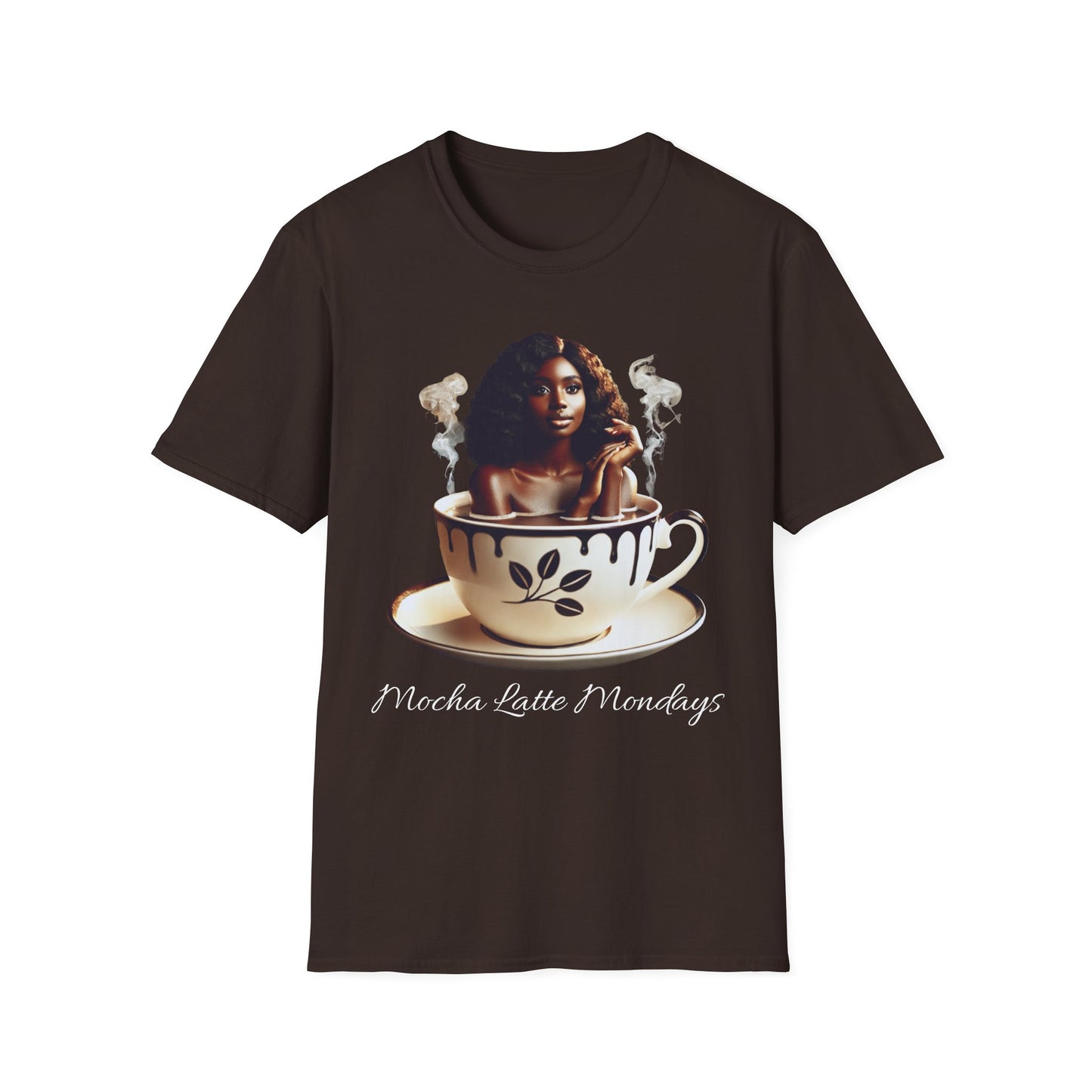 Women's Softstyle T-Shirt - Mocha Latte Mondays Stylish Coffee Lover Shirt