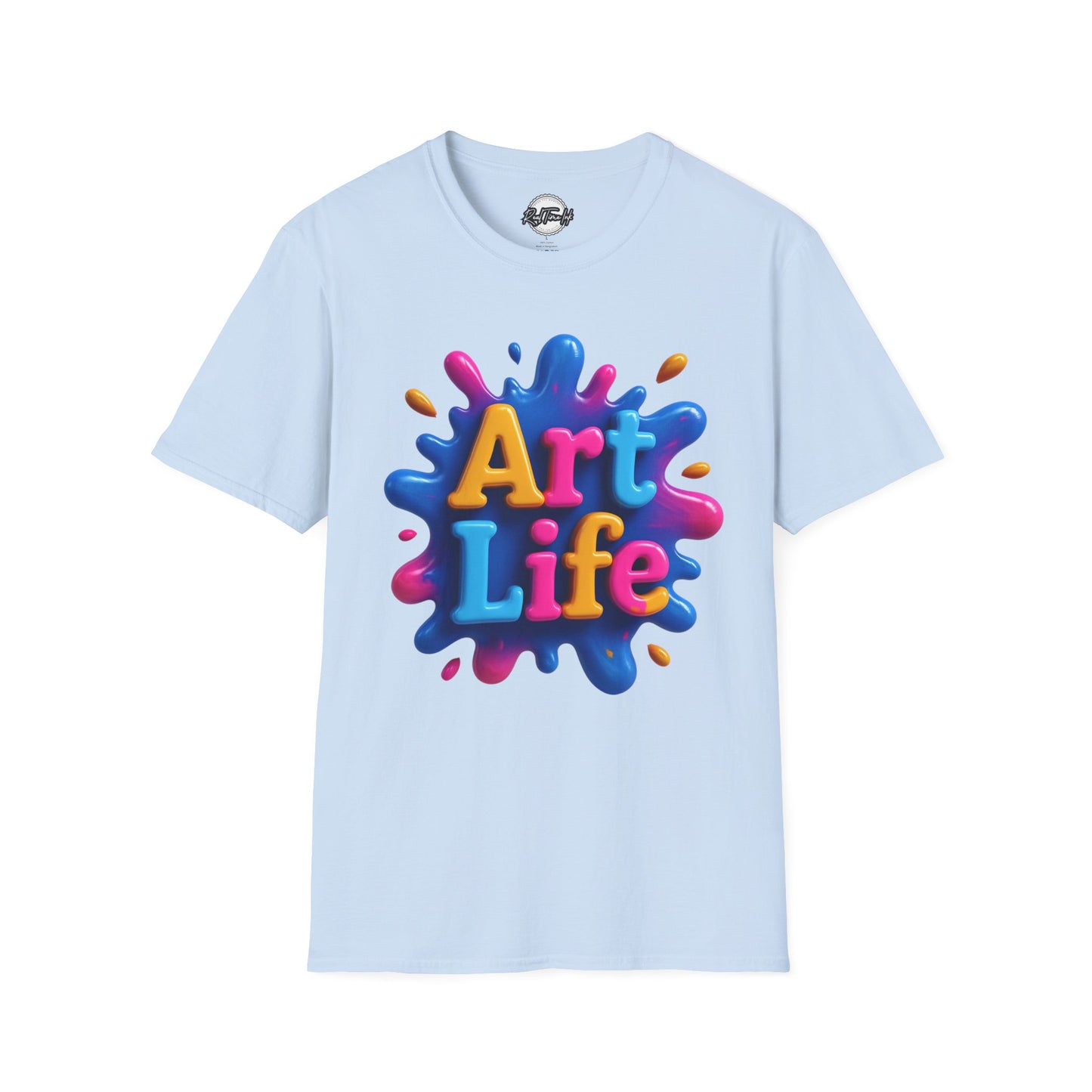 Art Life Unisex Softstyle T-Shirt | Creative Gift for Artists, Art Lovers, Birthday Present, Unique Apparel, Casual Wear