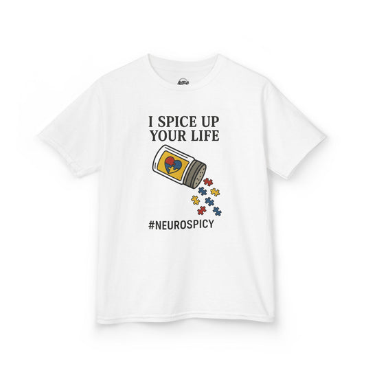 Neurospicy Kids Tee - I Spice Up Your Life Design